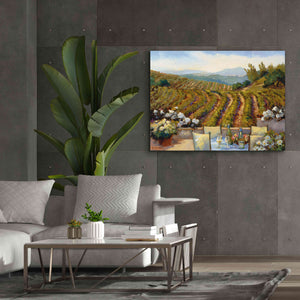'Vineyards to Mount St. Helena' by Ellie Freudenstein, Giclee Canvas Wall Art,54x40