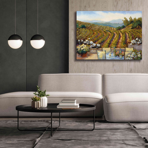 Image of 'Vineyards to Mount St. Helena' by Ellie Freudenstein, Giclee Canvas Wall Art,54x40