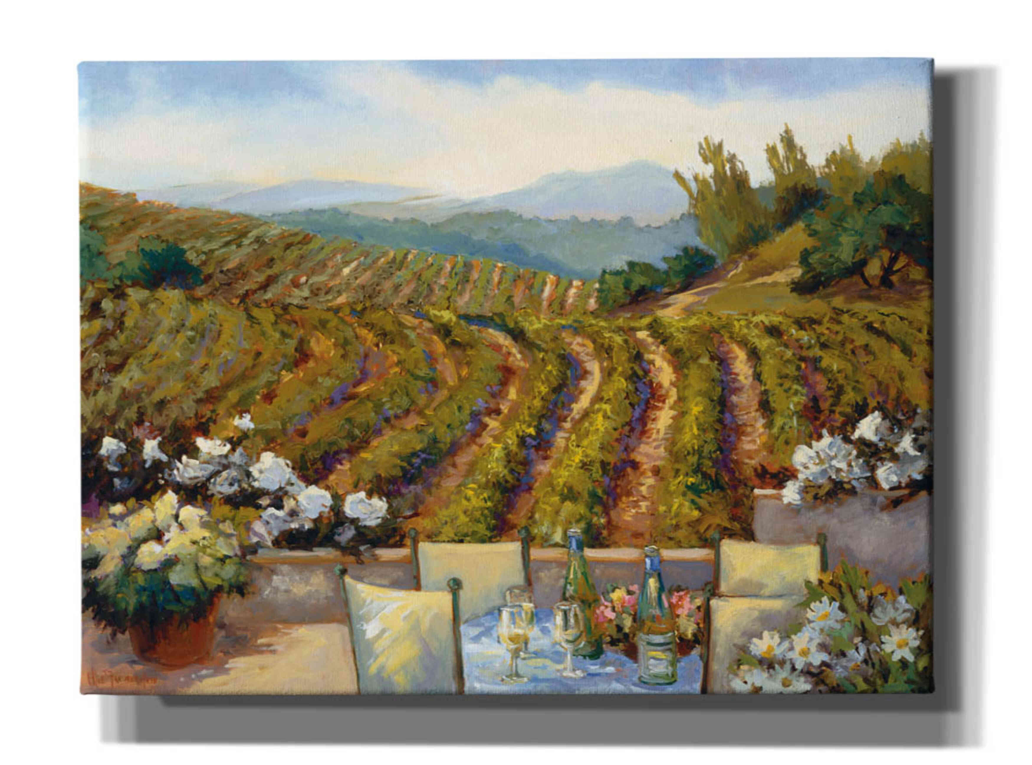 'Vineyards to Mount St. Helena' by Ellie Freudenstein, Giclee Canvas Wall Art
