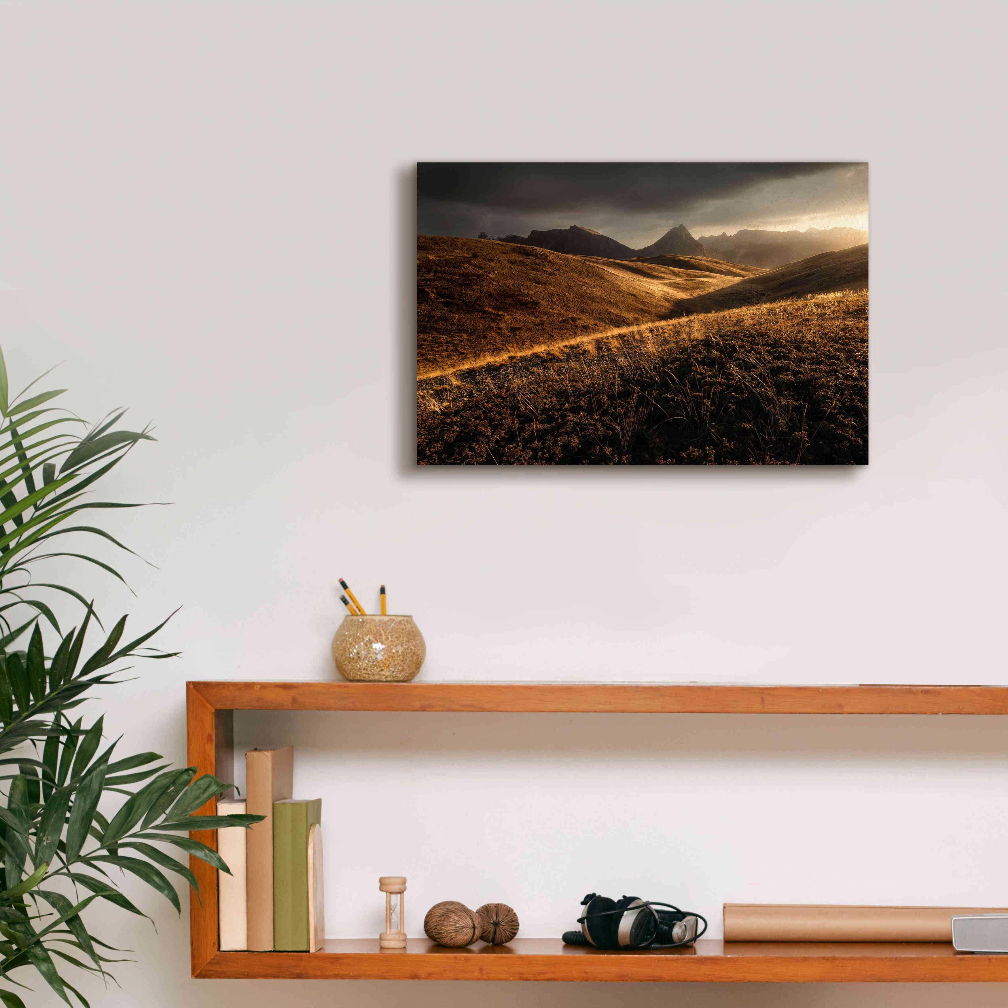 'Last Autumn Light' by Enrico Fossati, Giclee Canvas Wall Art,18x12