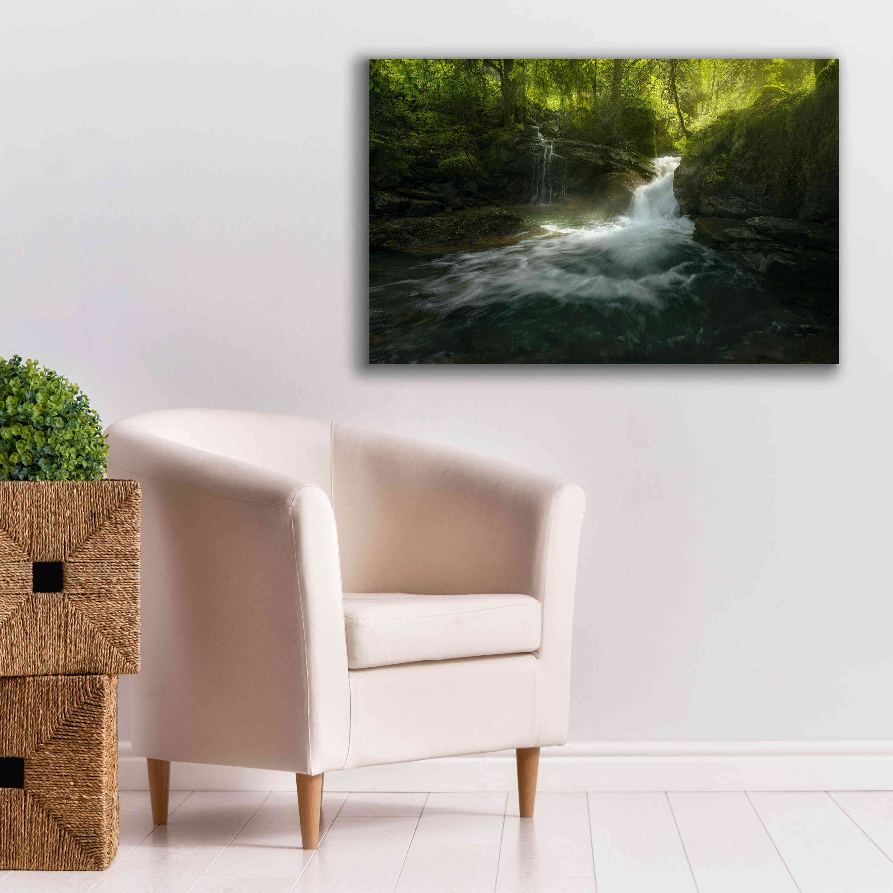 'Stream of Life' by Enrico Fossati, Giclee Canvas Wall Art,40x26