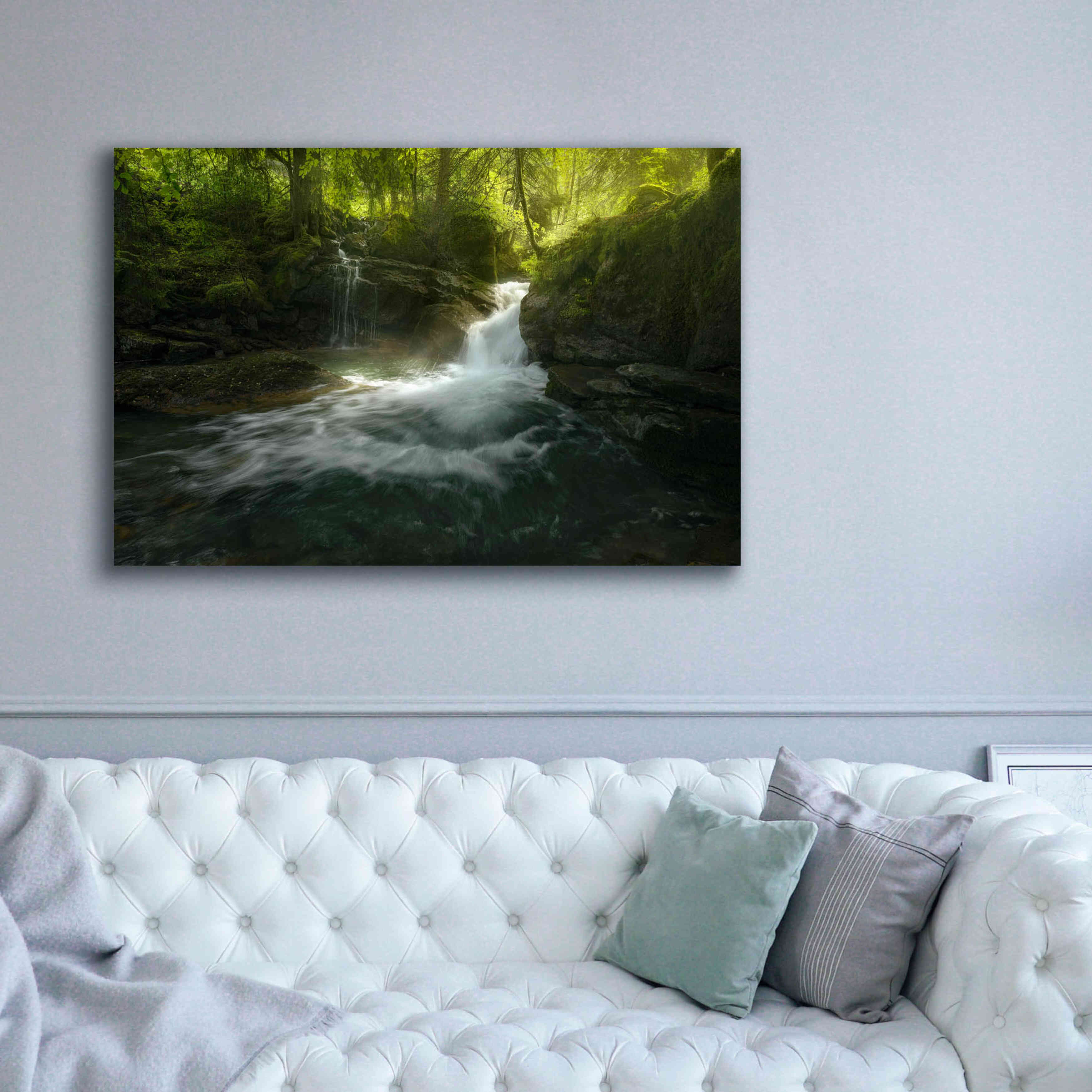 'Stream of Life' by Enrico Fossati, Giclee Canvas Wall Art,60x40