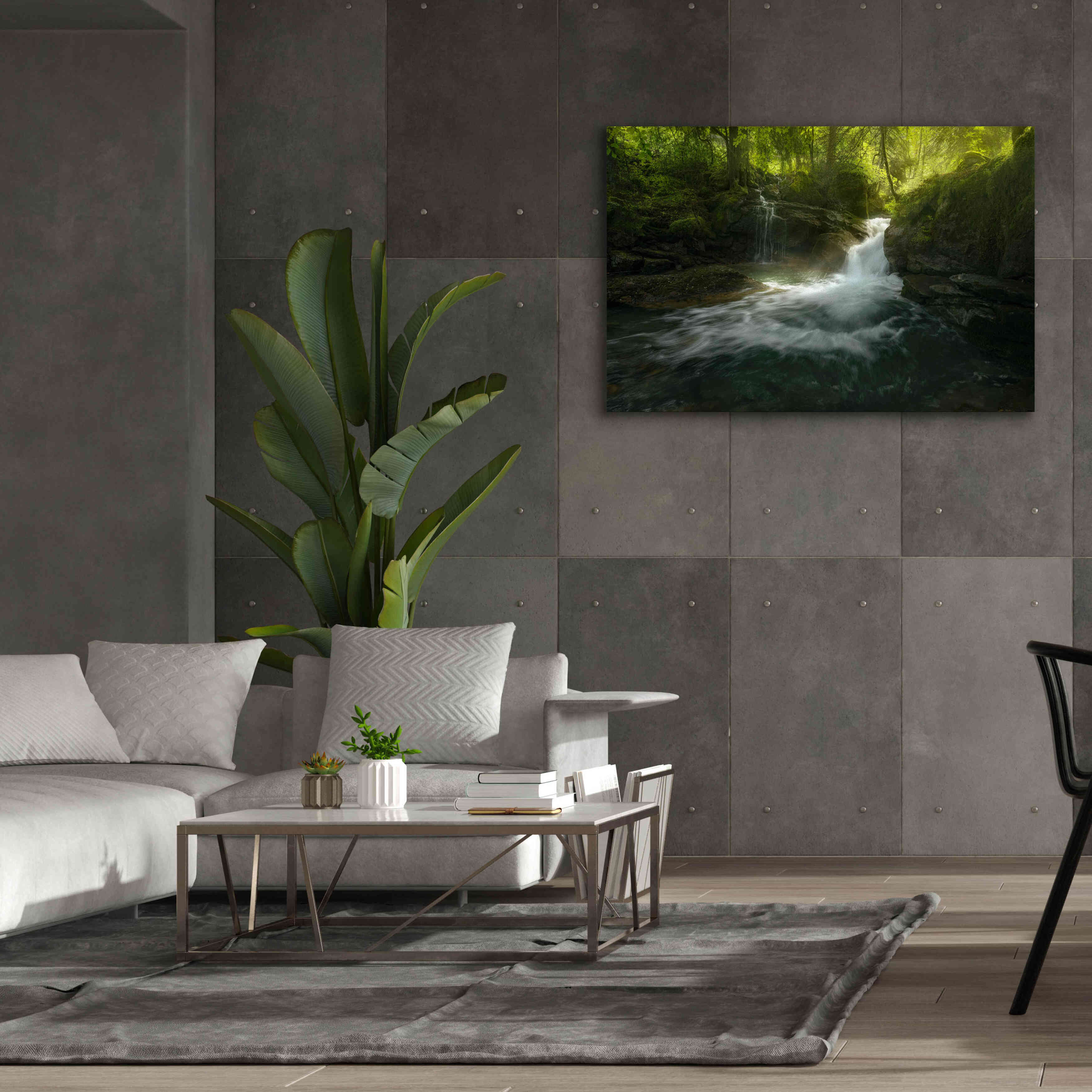 'Stream of Life' by Enrico Fossati, Giclee Canvas Wall Art,60x40