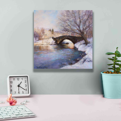 Image of 'Central Park Bridge' by Esther Engelman, Giclee Canvas Wall Art,12x12