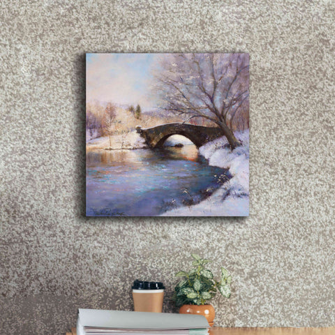 Image of 'Central Park Bridge' by Esther Engelman, Giclee Canvas Wall Art,18x18