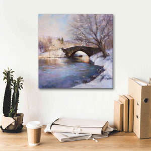 'Central Park Bridge' by Esther Engelman, Giclee Canvas Wall Art,18x18