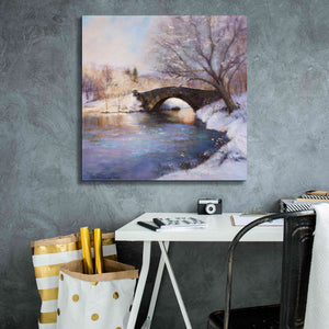 'Central Park Bridge' by Esther Engelman, Giclee Canvas Wall Art,26x26