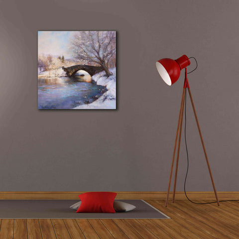Image of 'Central Park Bridge' by Esther Engelman, Giclee Canvas Wall Art,26x26