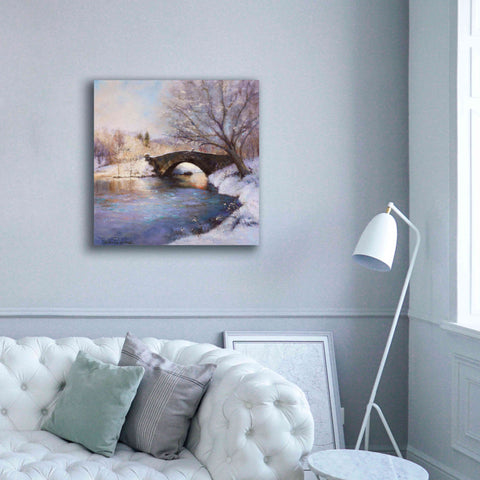 Image of 'Central Park Bridge' by Esther Engelman, Giclee Canvas Wall Art,37x37