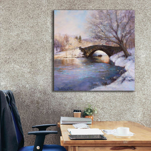 'Central Park Bridge' by Esther Engelman, Giclee Canvas Wall Art,37x37