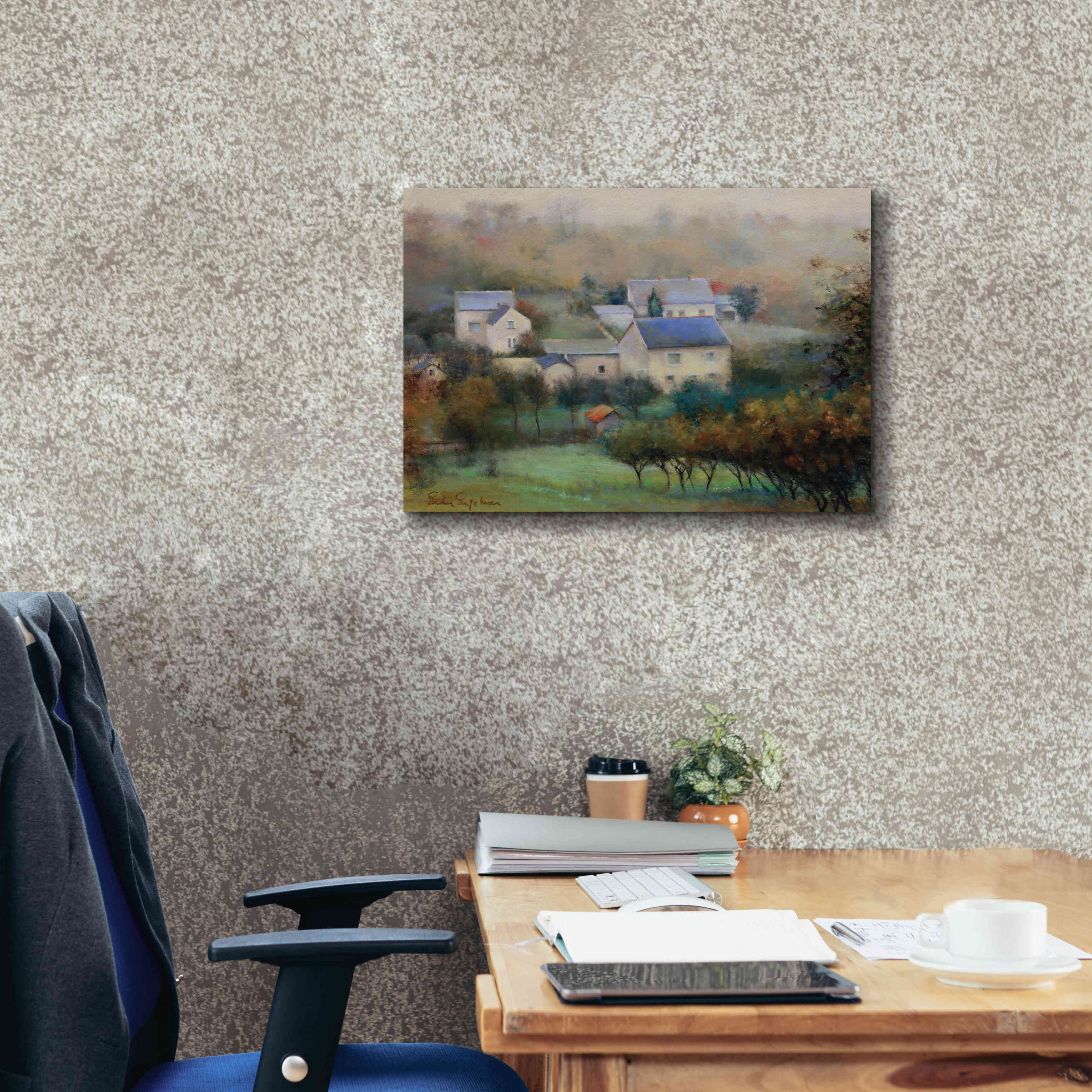 'Countryside Hamlet' by Esther Engelman, Giclee Canvas Wall Art,26x18