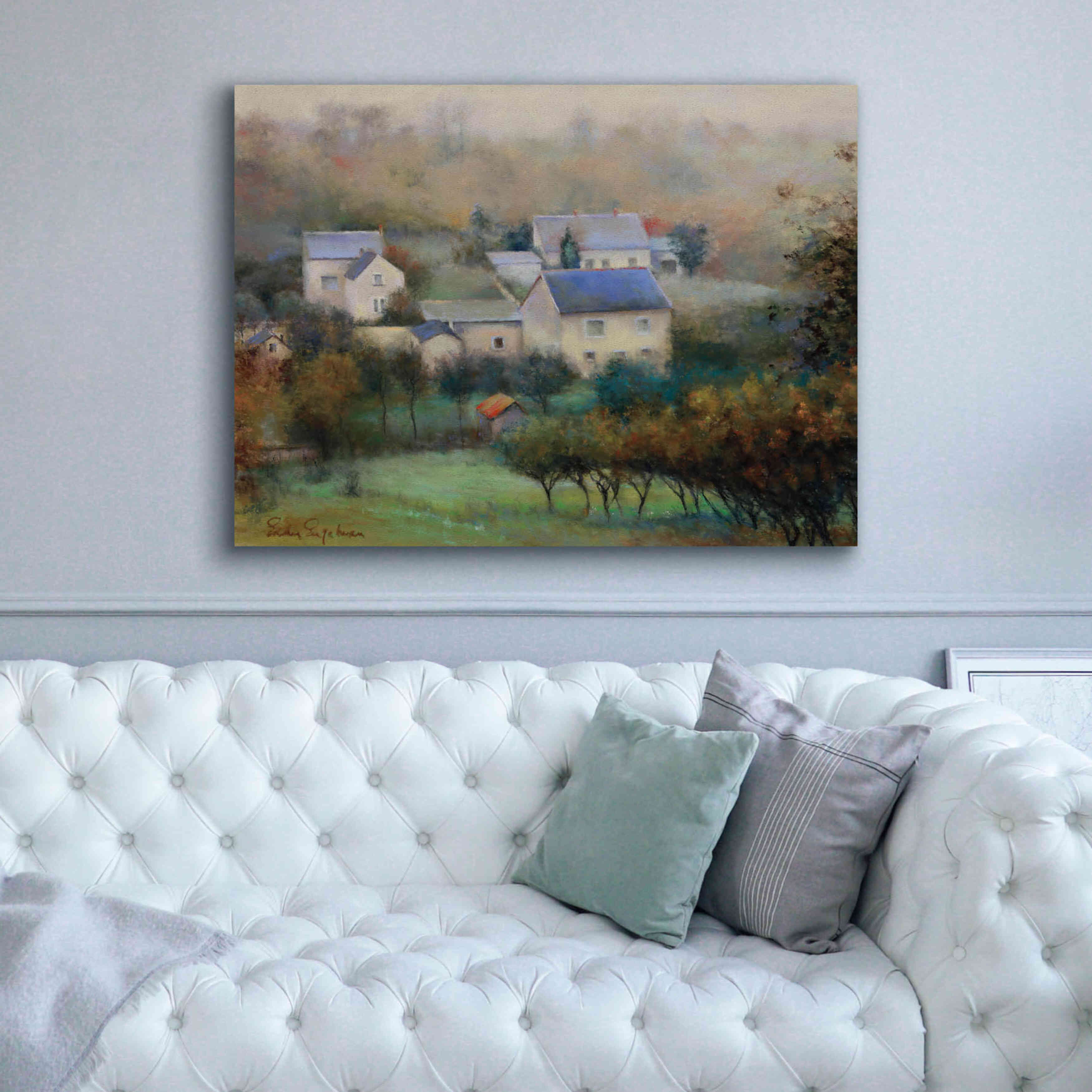 'Countryside Hamlet' by Esther Engelman, Giclee Canvas Wall Art,54x40