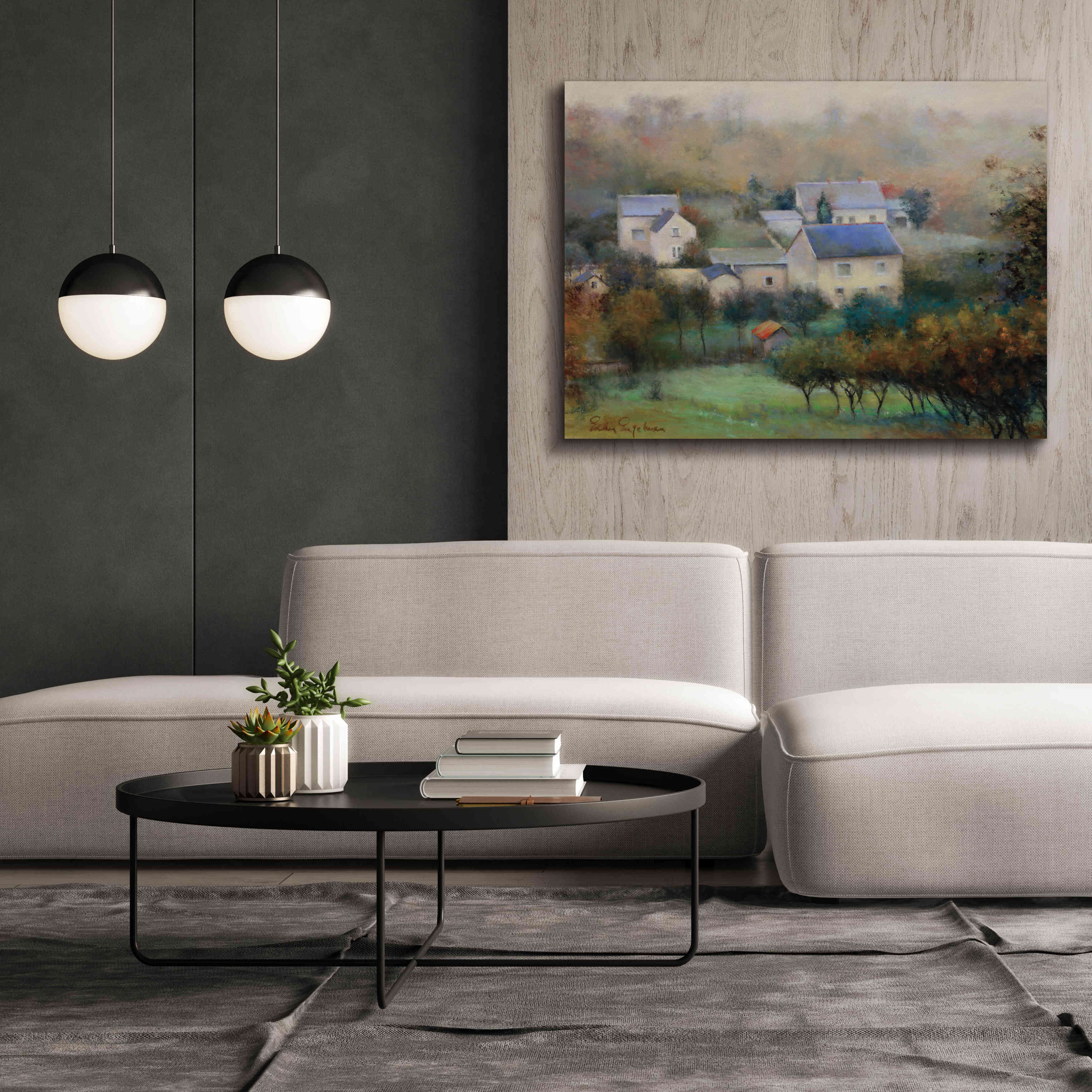 'Countryside Hamlet' by Esther Engelman, Giclee Canvas Wall Art,54x40