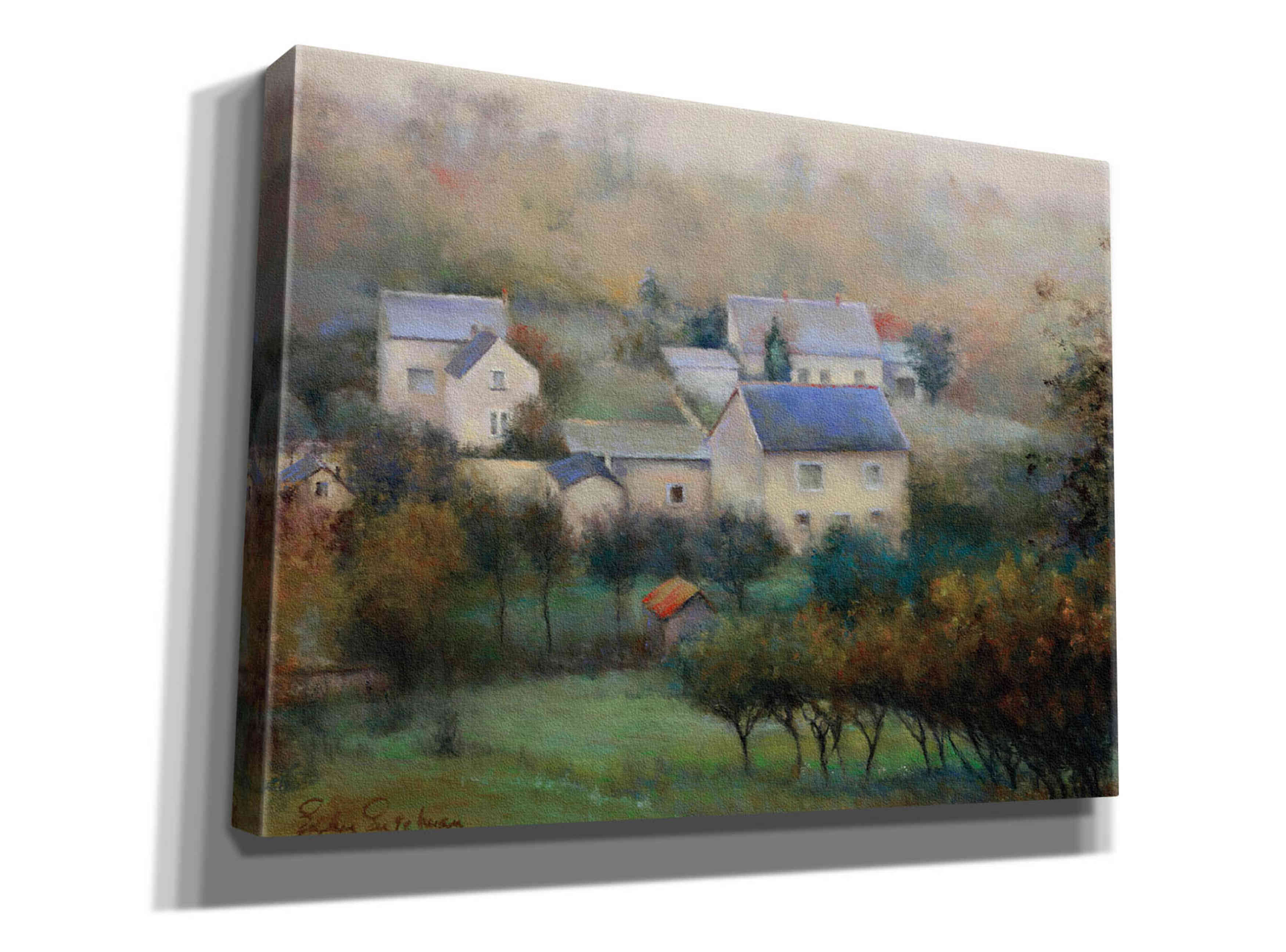 'Countryside Hamlet' by Esther Engelman, Giclee Canvas Wall Art