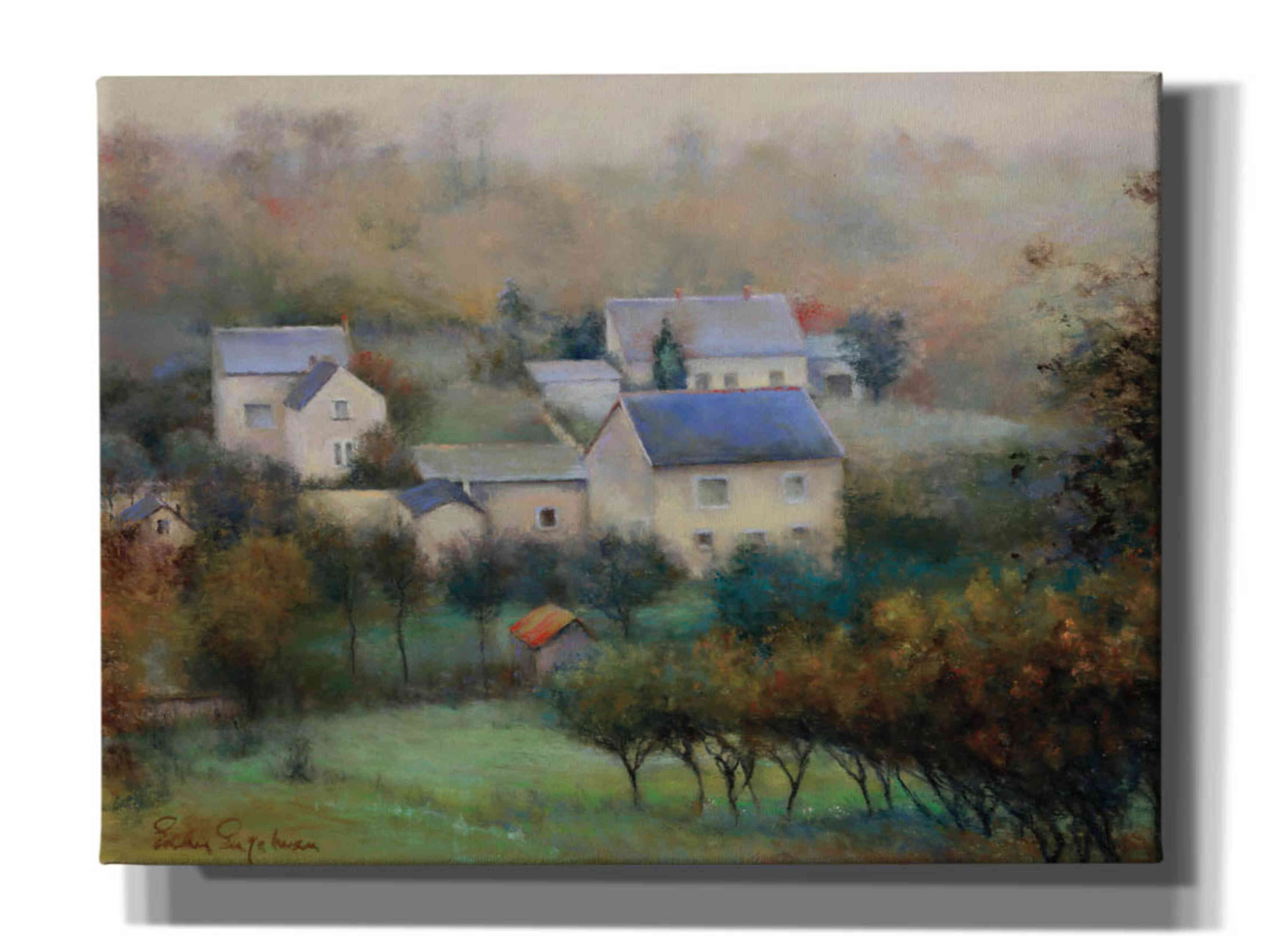 'Countryside Hamlet' by Esther Engelman, Giclee Canvas Wall Art