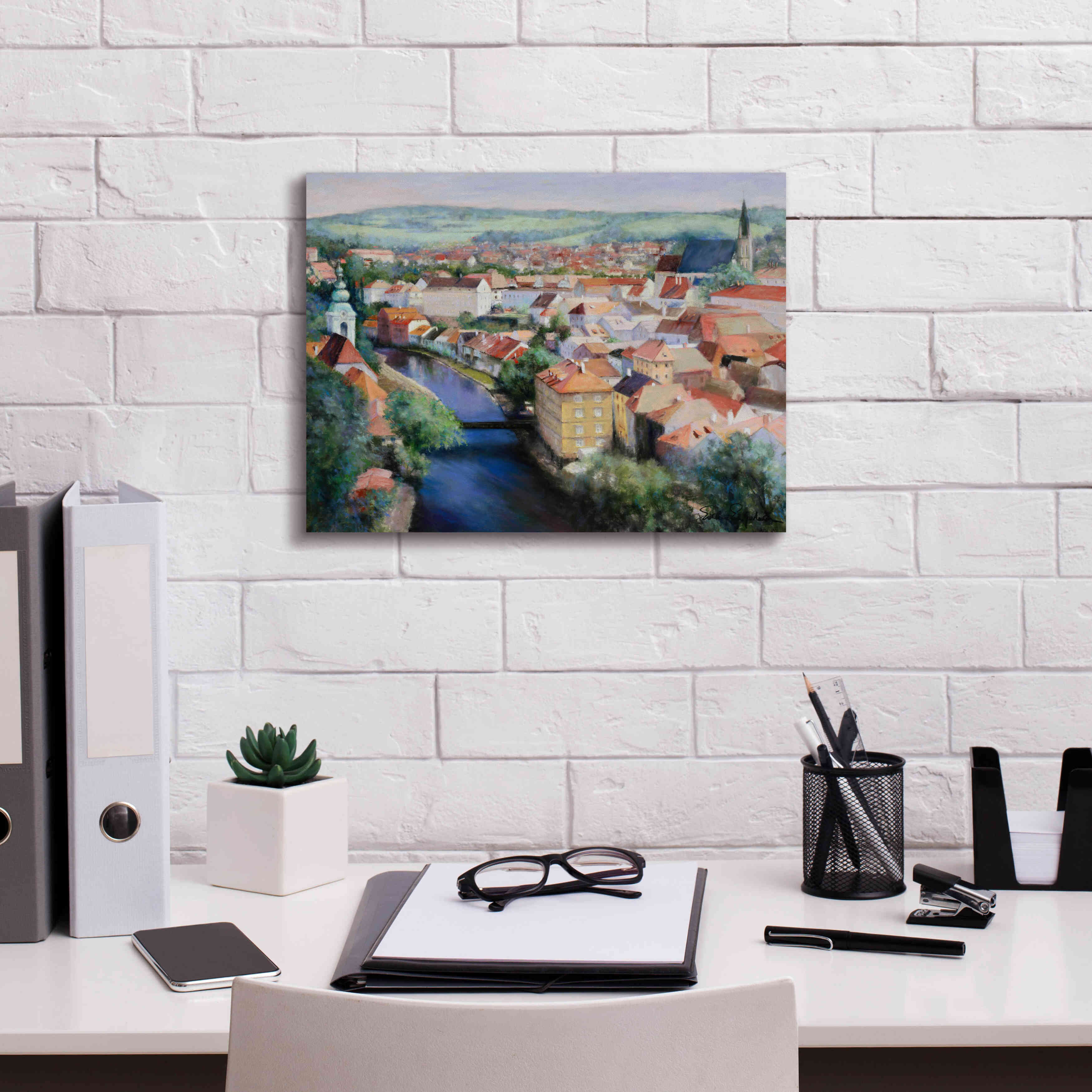 'Mosaic' by Esther Engelman, Giclee Canvas Wall Art,16x12