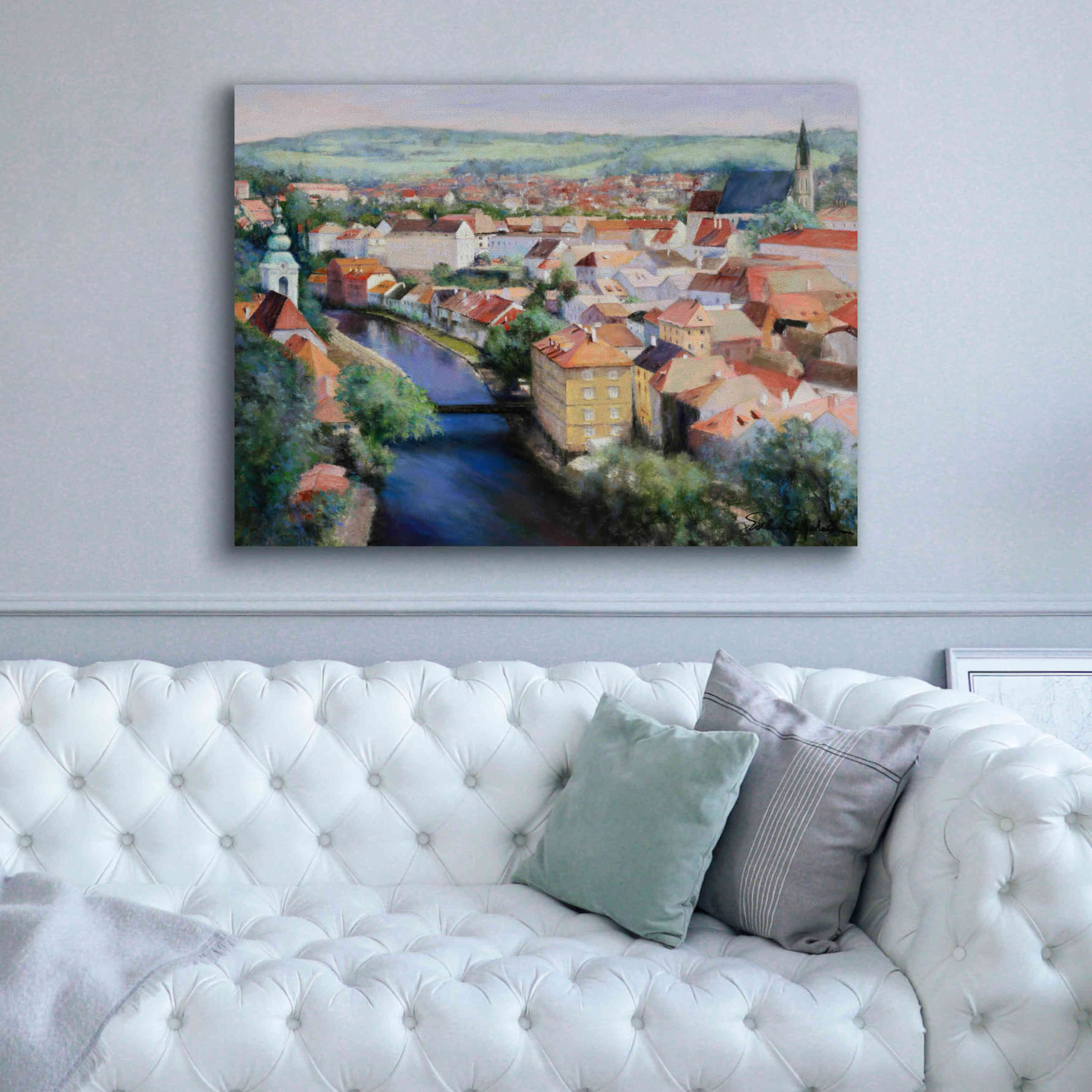 'Mosaic' by Esther Engelman, Giclee Canvas Wall Art,54x40