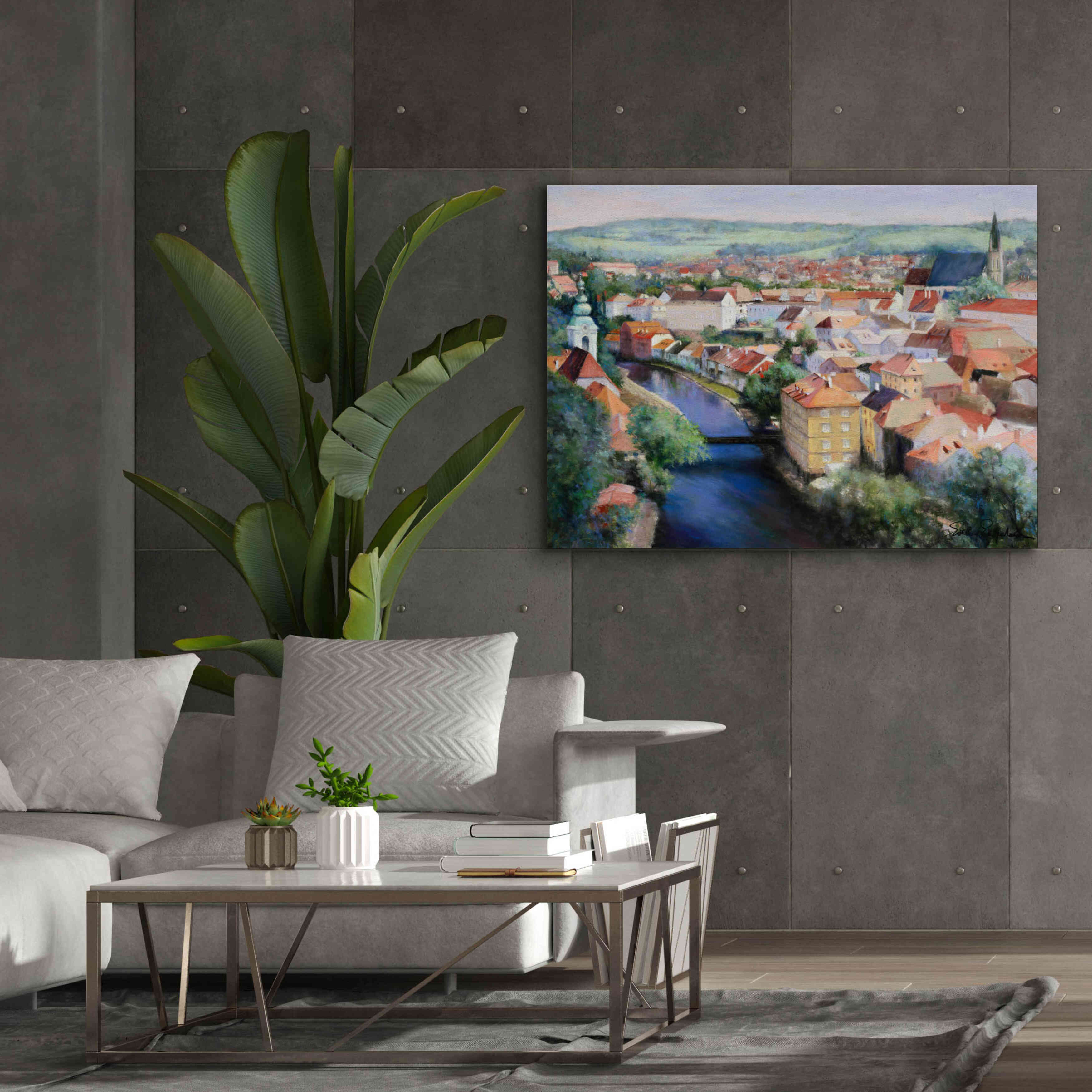 'Mosaic' by Esther Engelman, Giclee Canvas Wall Art,54x40