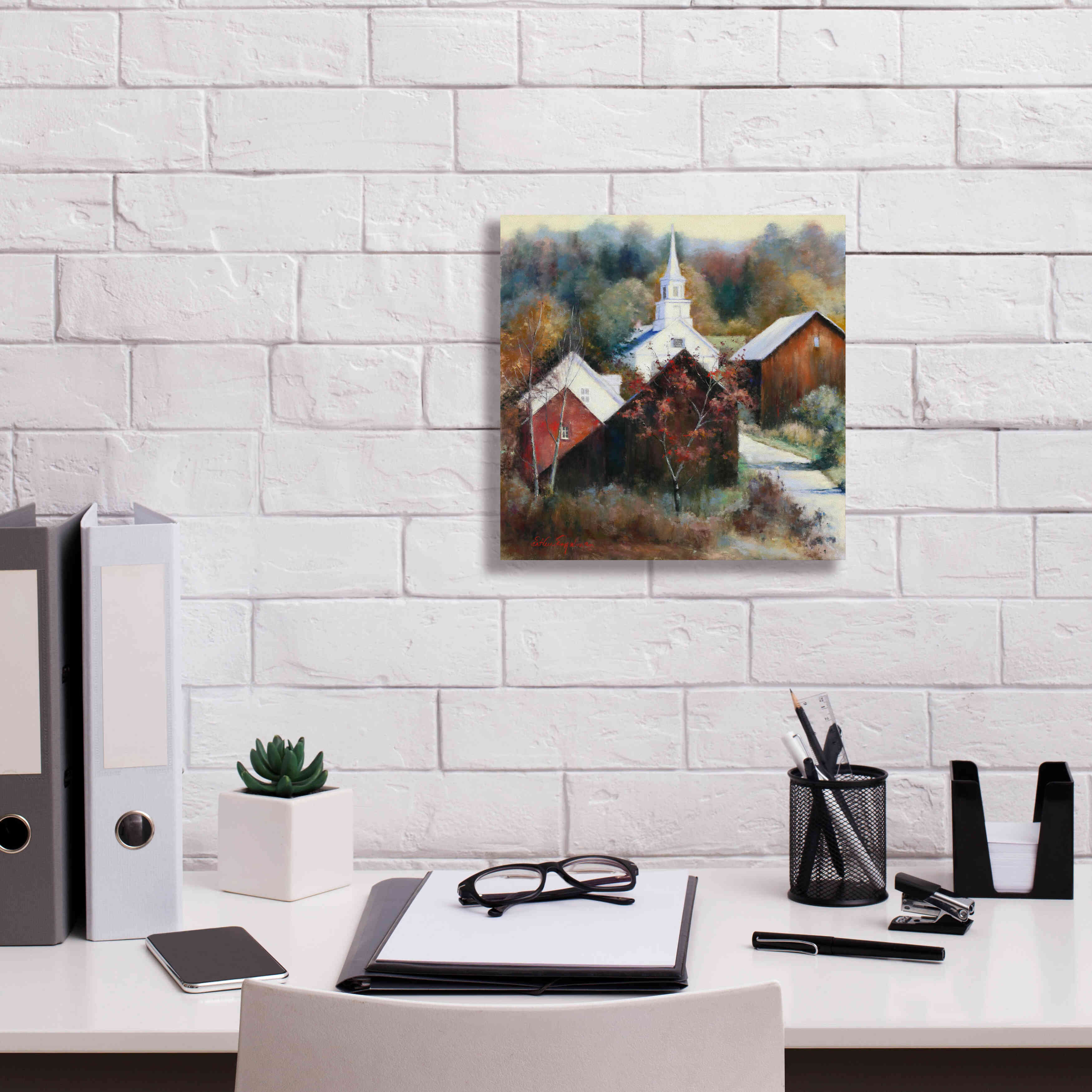 'New England Veterans' by Esther Engelman, Giclee Canvas Wall Art,12x12