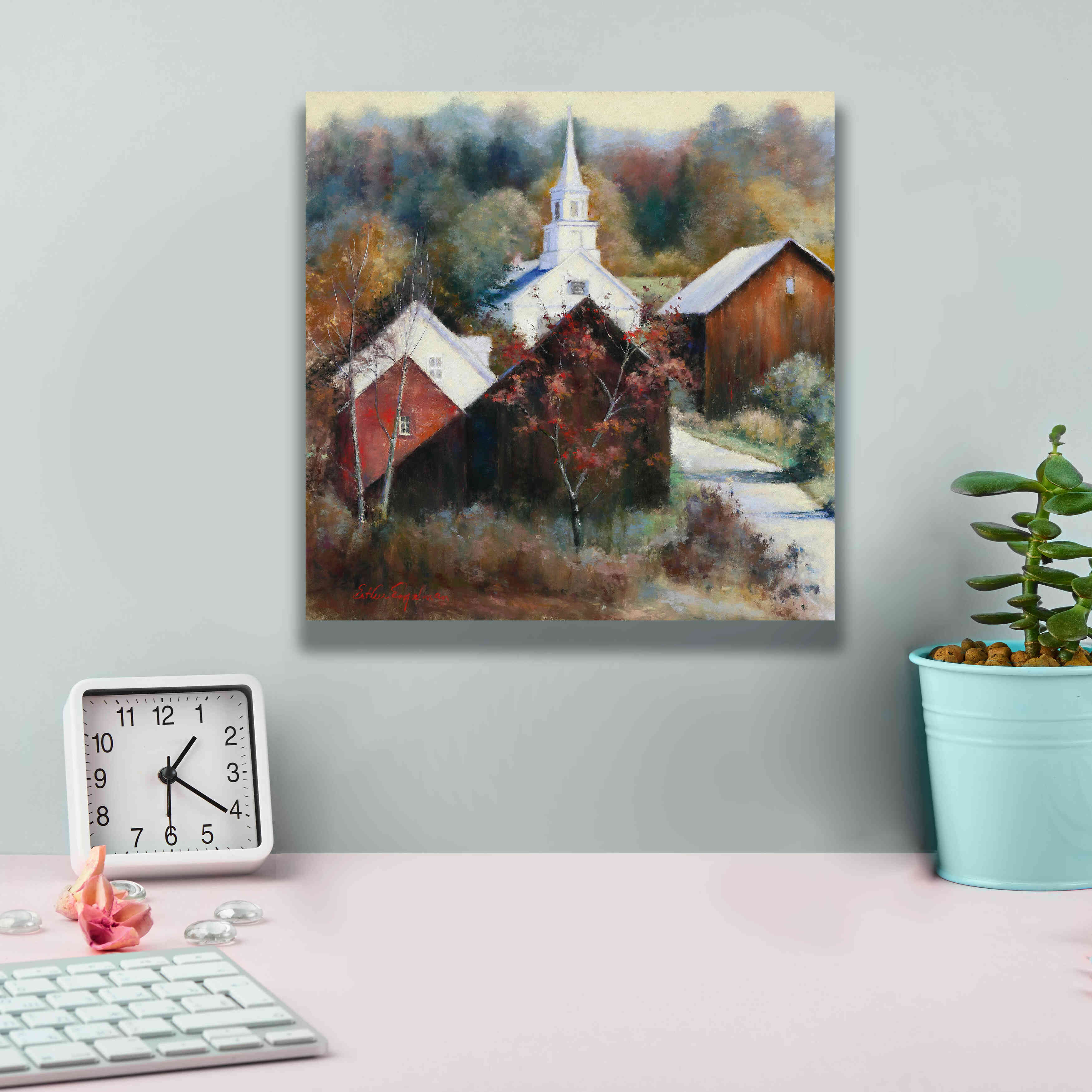 'New England Veterans' by Esther Engelman, Giclee Canvas Wall Art,12x12