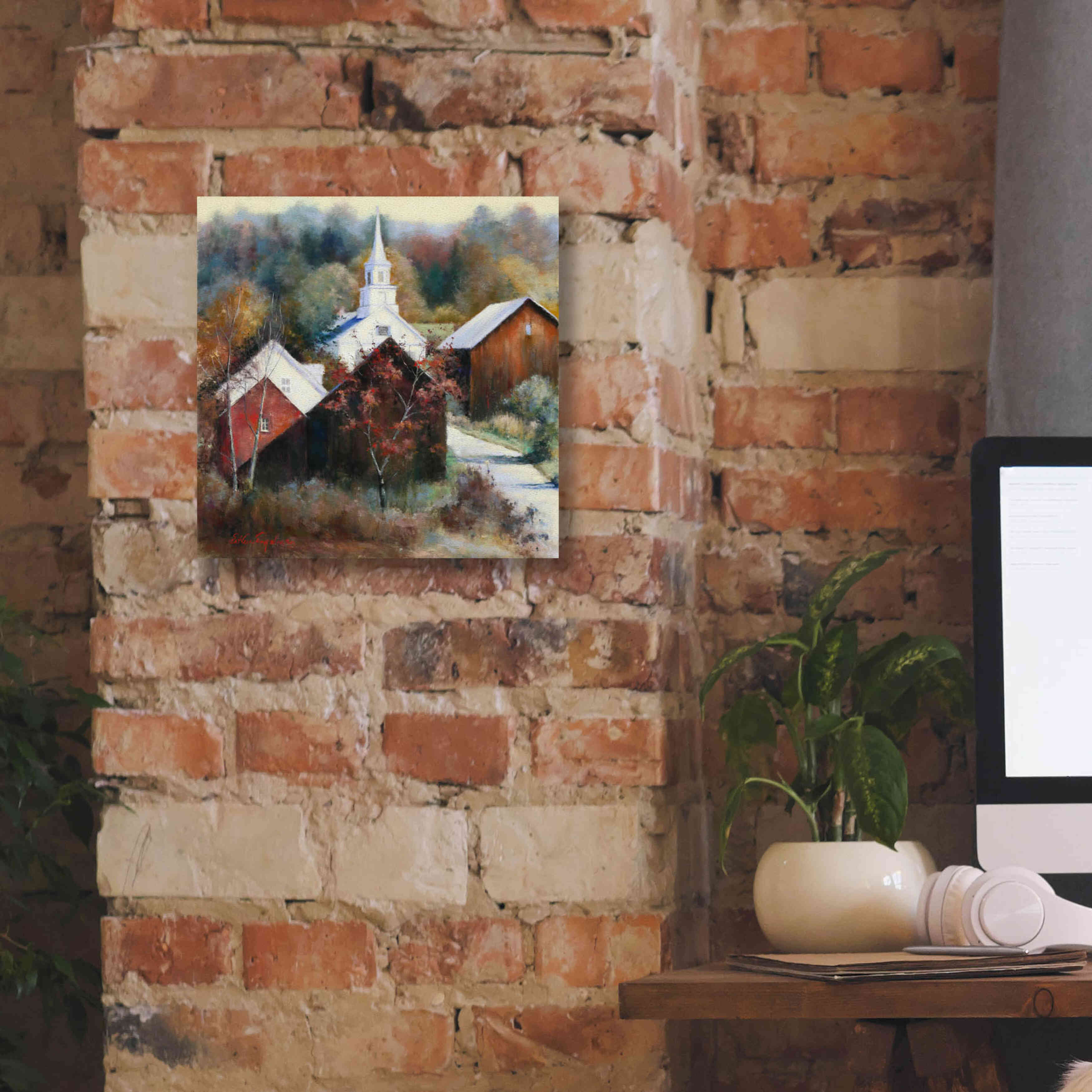 'New England Veterans' by Esther Engelman, Giclee Canvas Wall Art,12x12