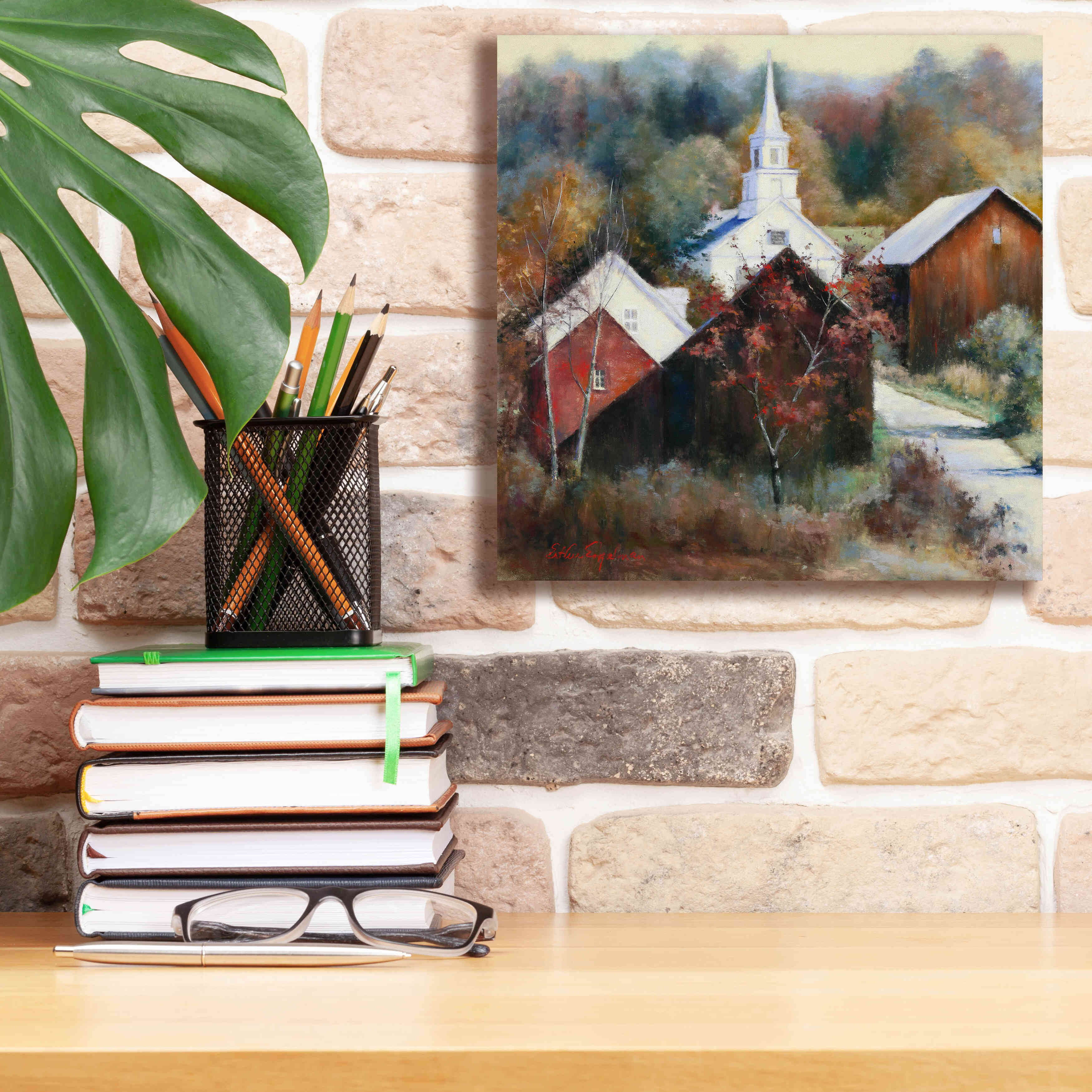 'New England Veterans' by Esther Engelman, Giclee Canvas Wall Art,12x12