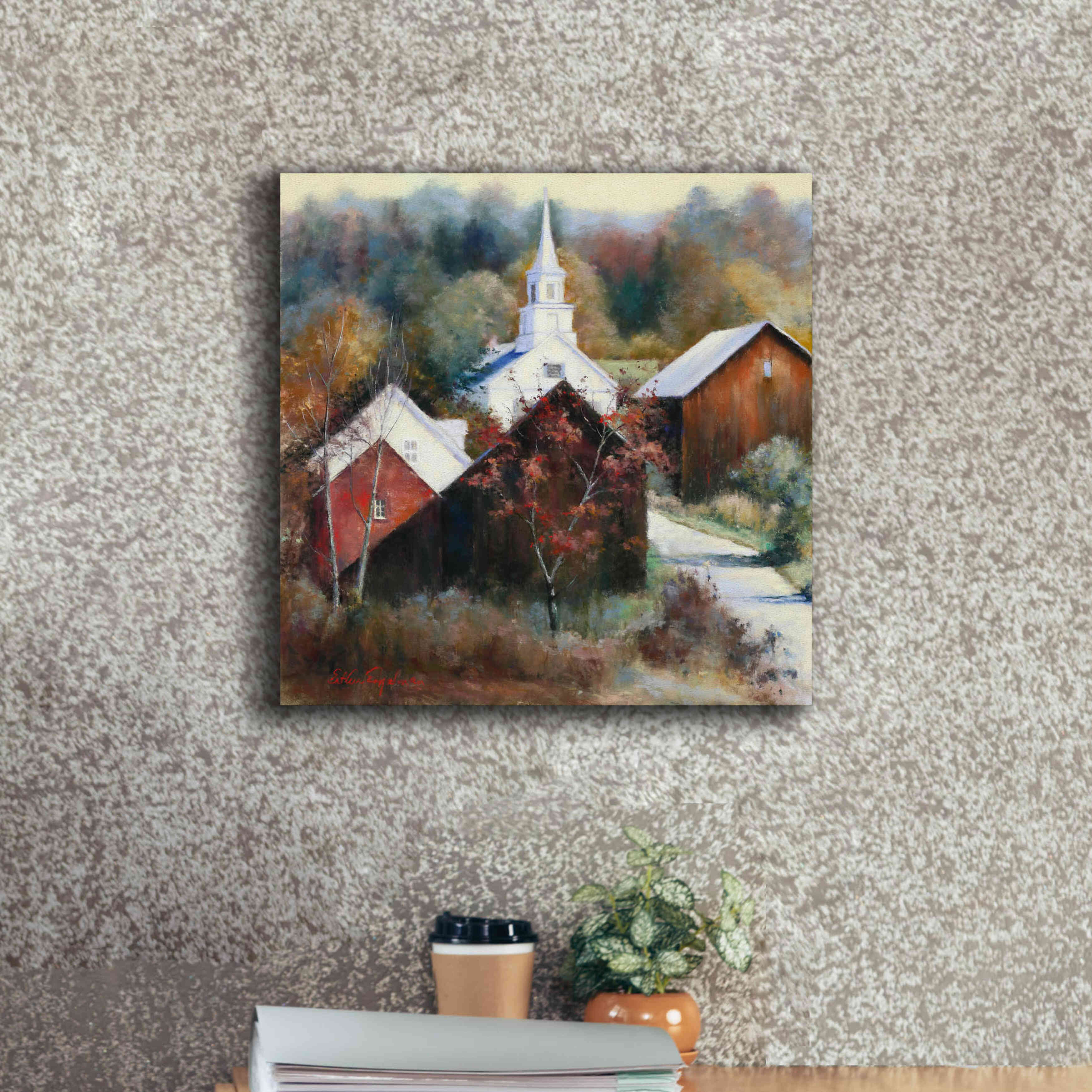 'New England Veterans' by Esther Engelman, Giclee Canvas Wall Art,18x18