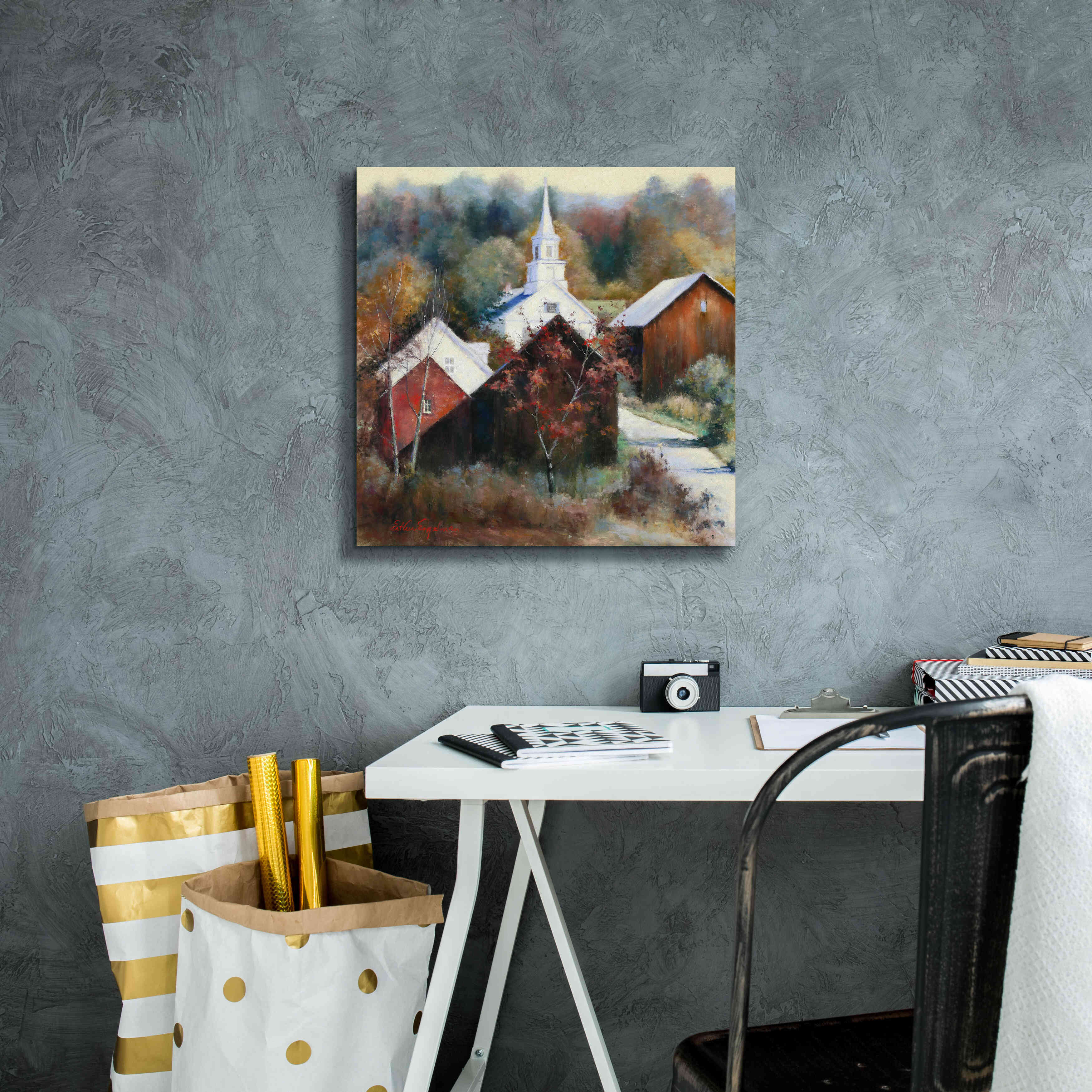 'New England Veterans' by Esther Engelman, Giclee Canvas Wall Art,18x18