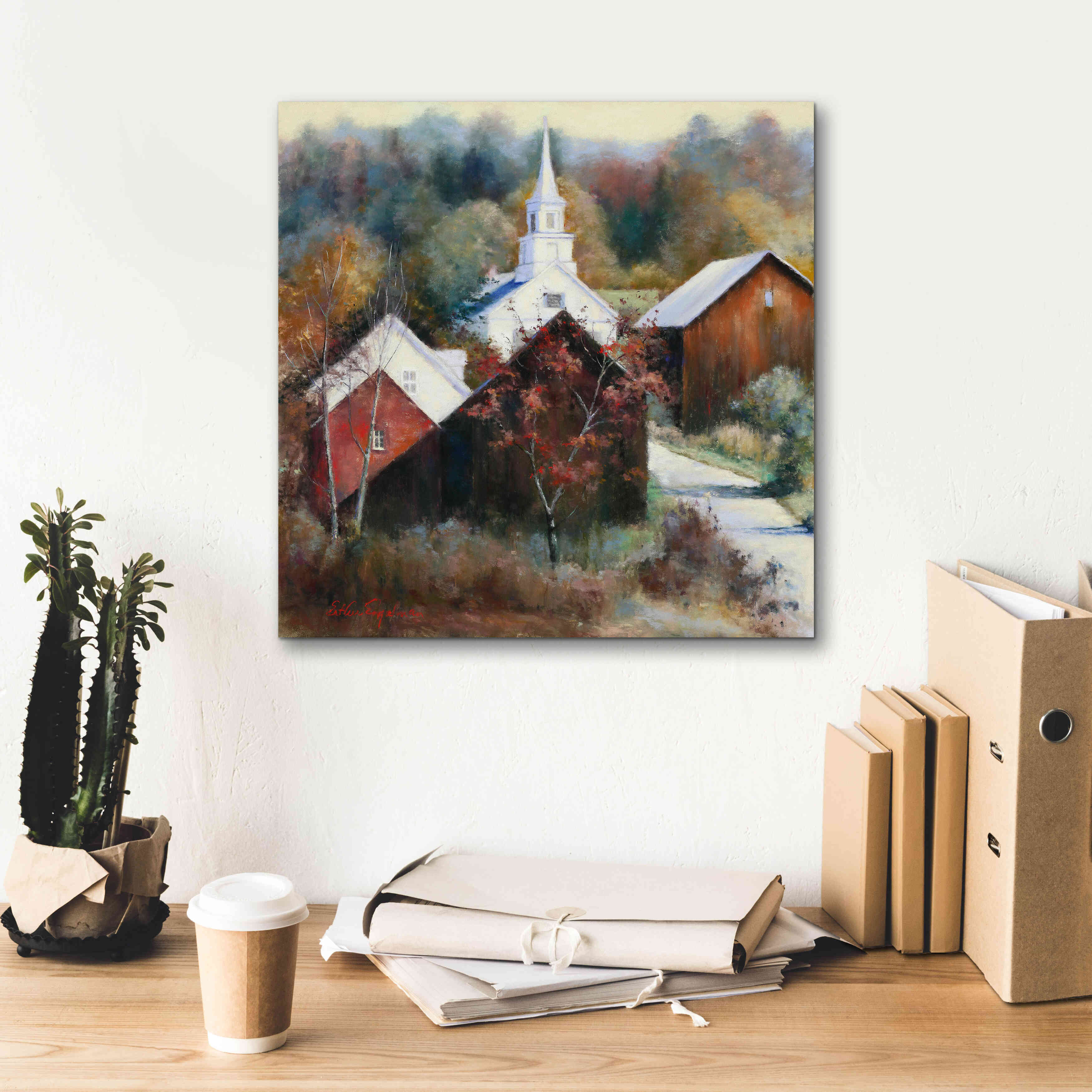 'New England Veterans' by Esther Engelman, Giclee Canvas Wall Art,18x18