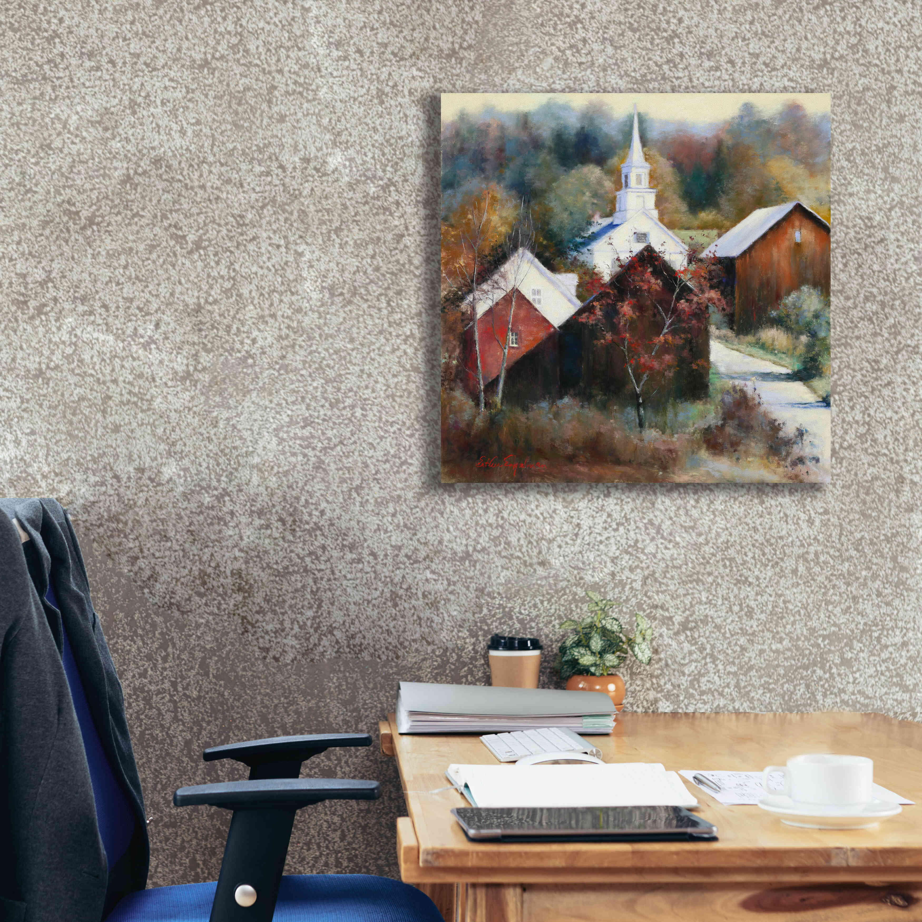 'New England Veterans' by Esther Engelman, Giclee Canvas Wall Art,26x26