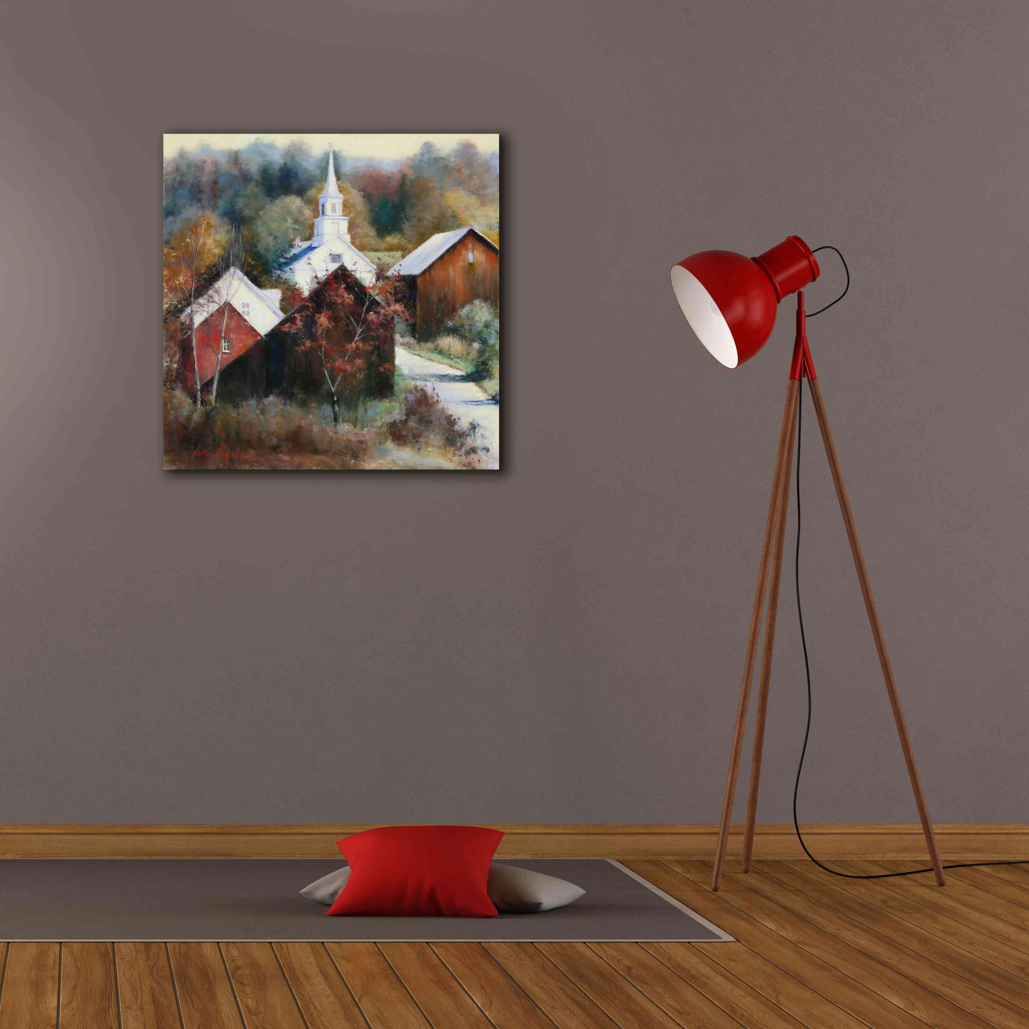 'New England Veterans' by Esther Engelman, Giclee Canvas Wall Art,26x26