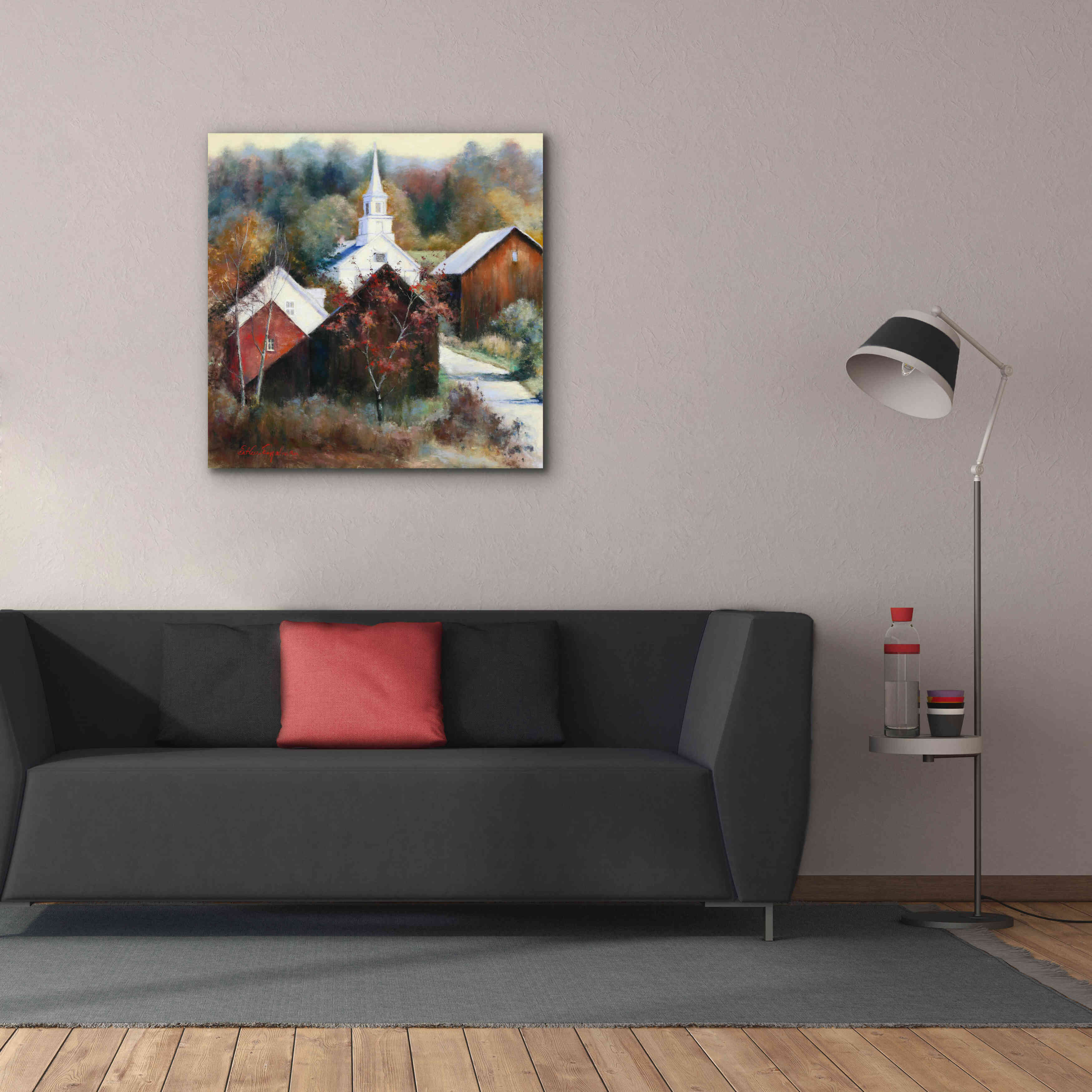 'New England Veterans' by Esther Engelman, Giclee Canvas Wall Art,37x37