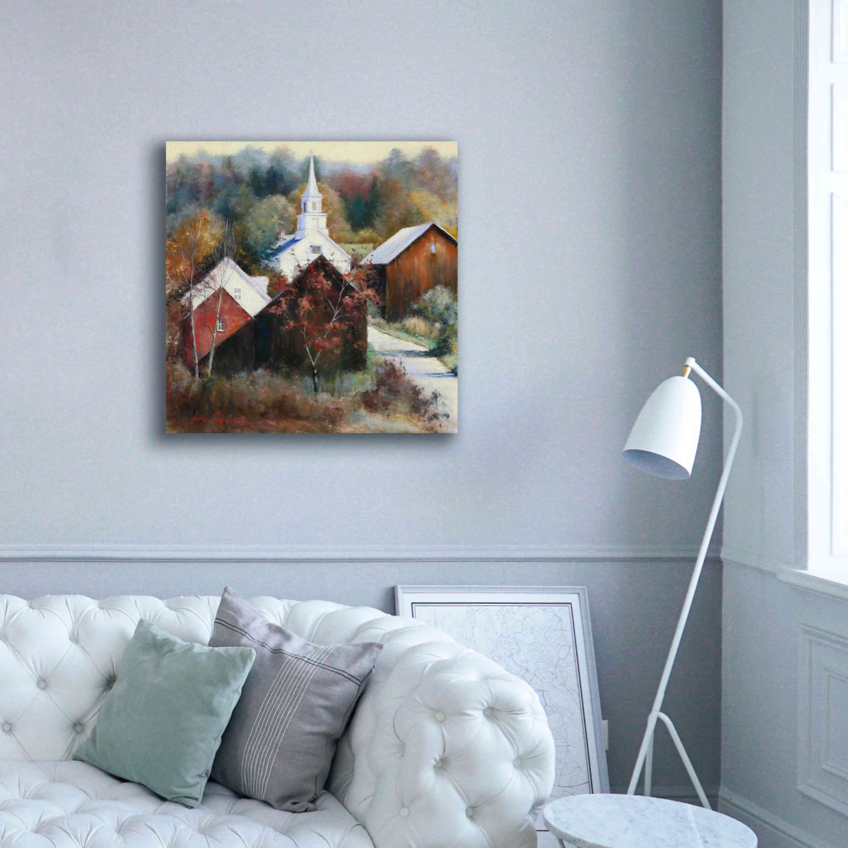 'New England Veterans' by Esther Engelman, Giclee Canvas Wall Art,37x37