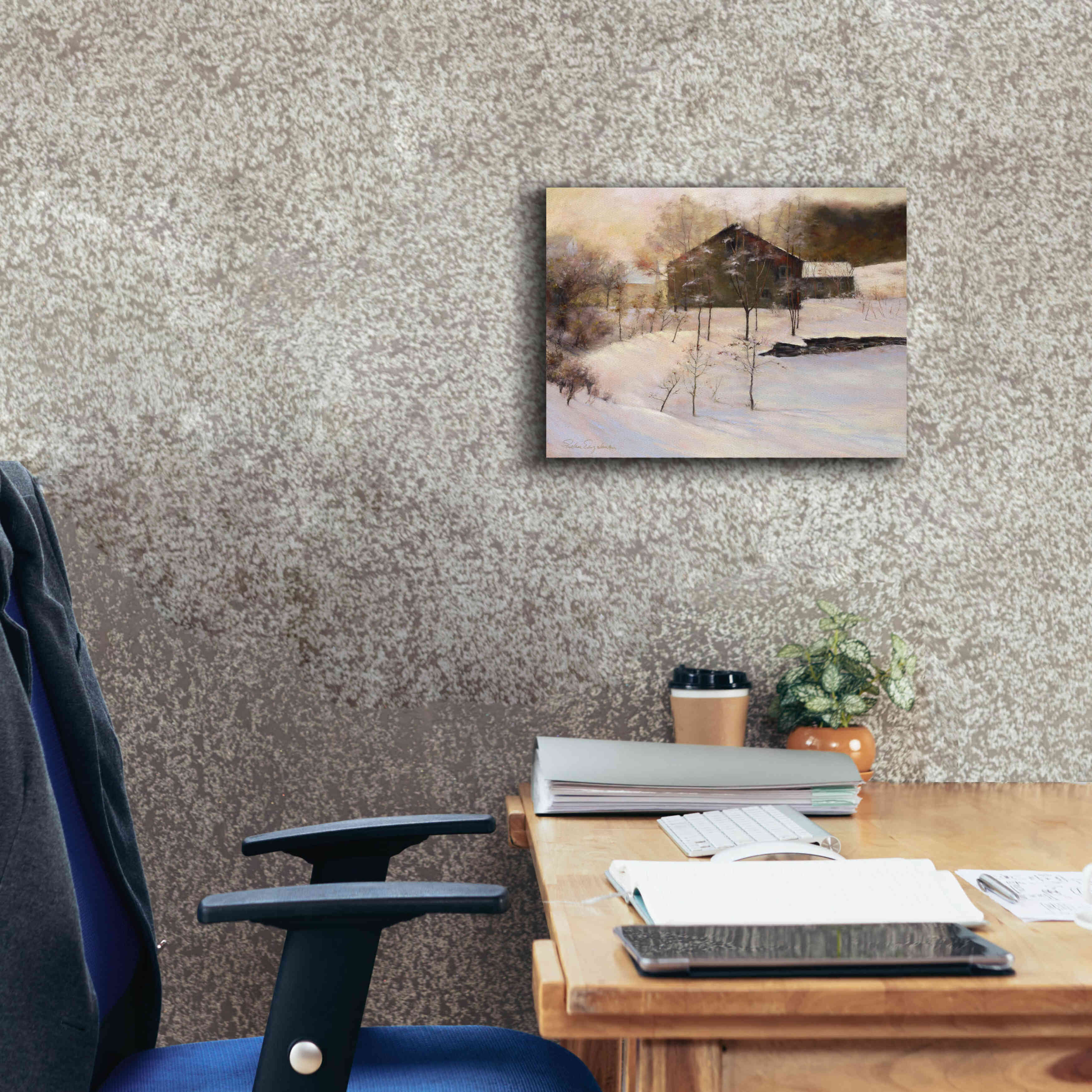 'Winter Peace' by Esther Engelman, Giclee Canvas Wall Art,16x12