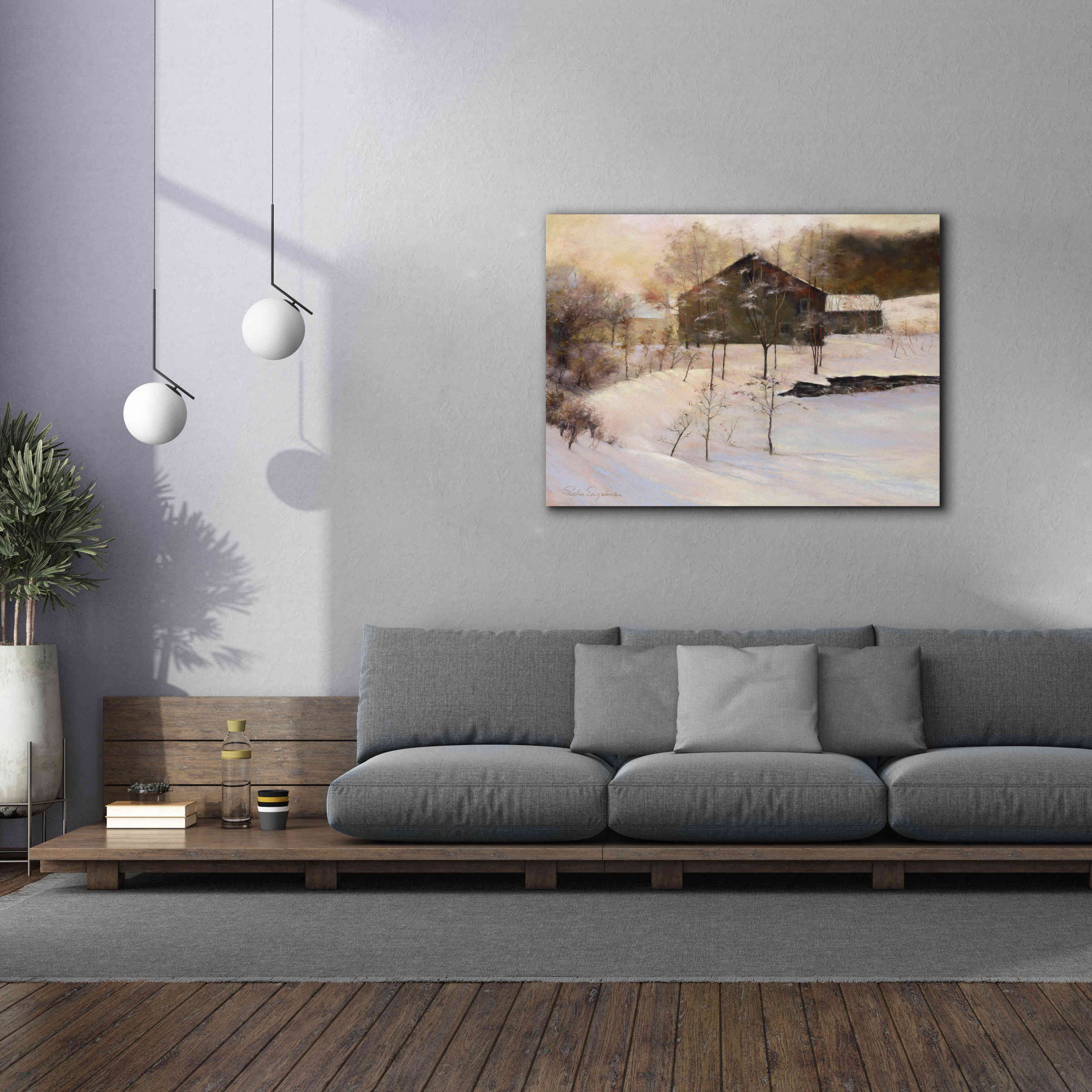 'Winter Peace' by Esther Engelman, Giclee Canvas Wall Art,54x40