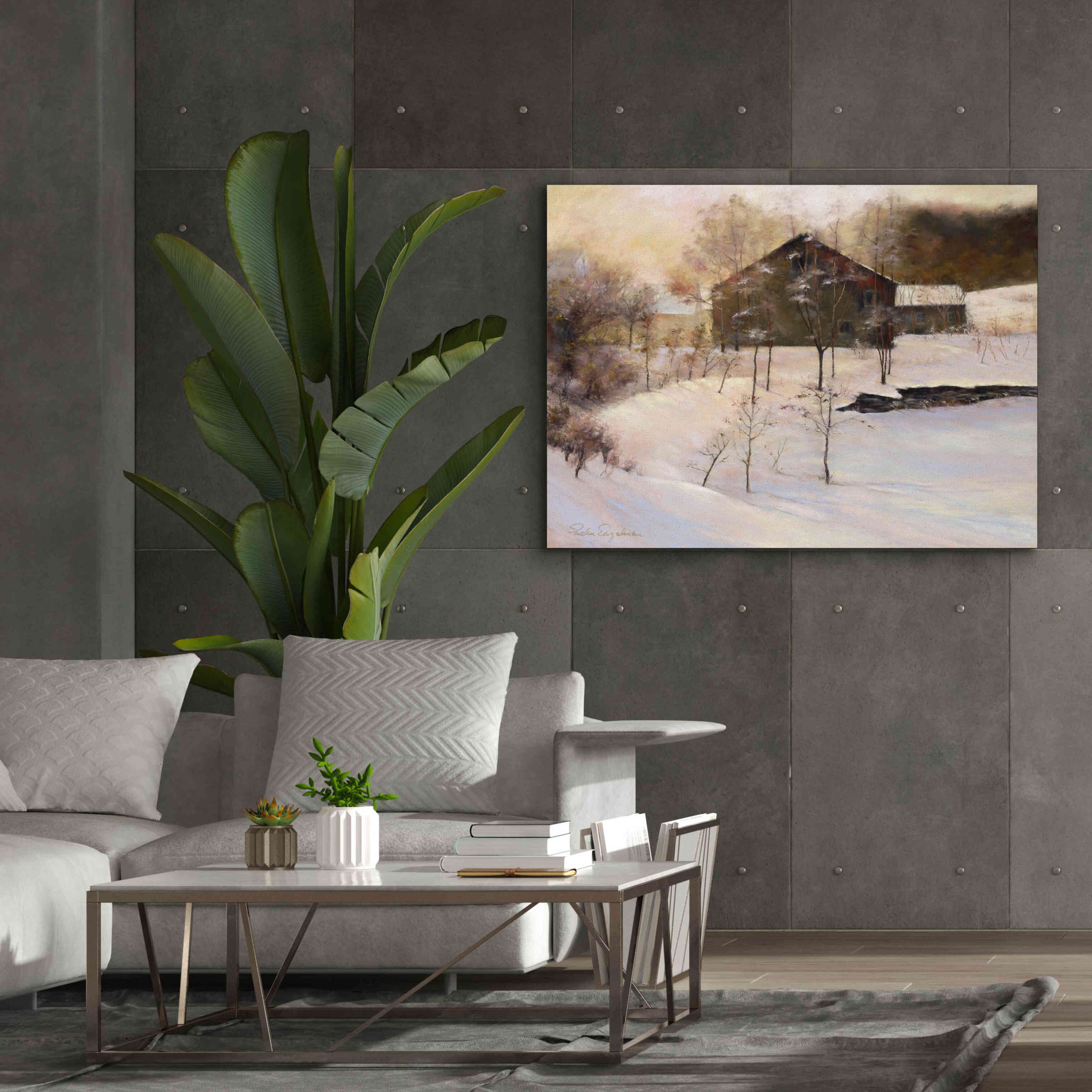 'Winter Peace' by Esther Engelman, Giclee Canvas Wall Art,54x40