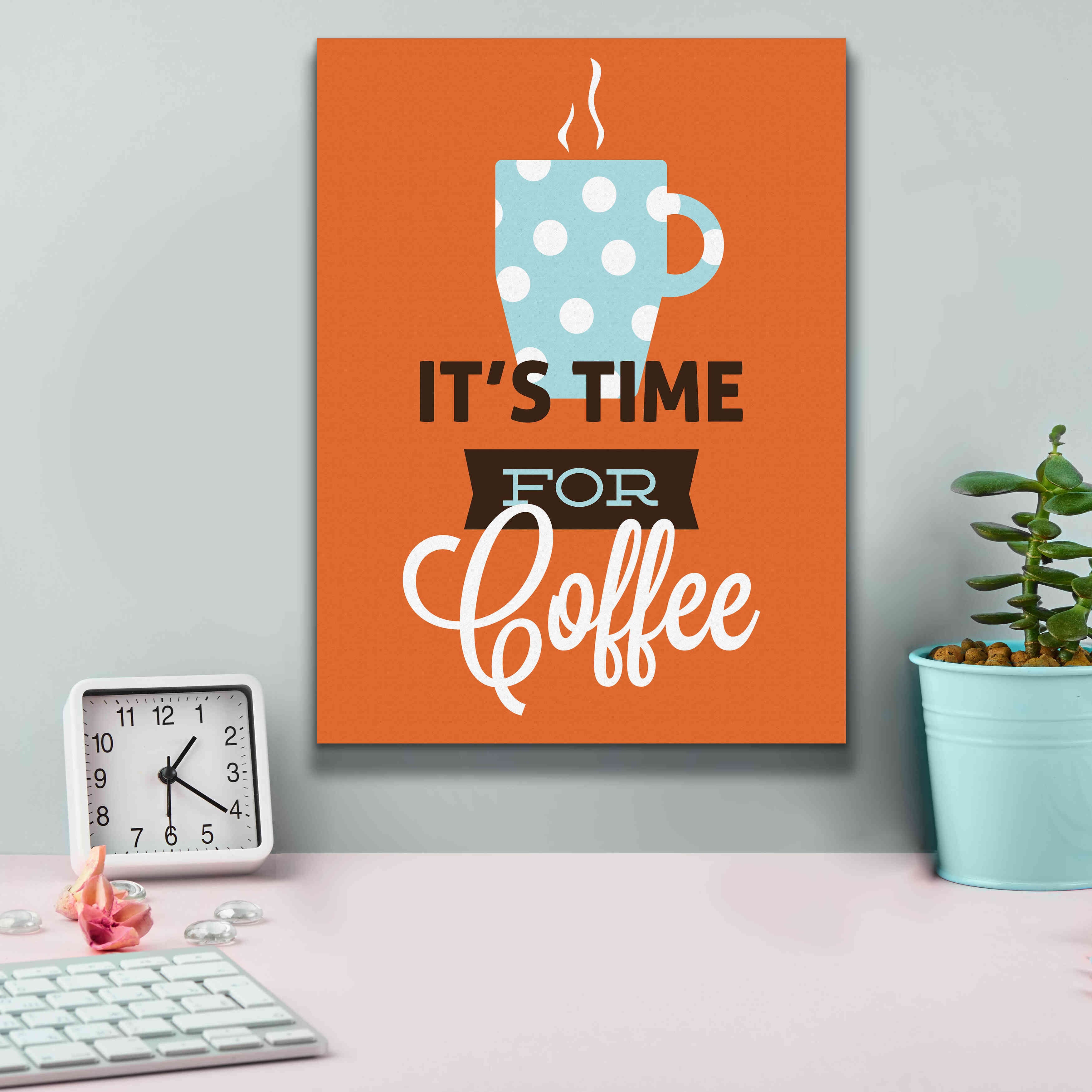'Coffee Time (Orange)' by Genesis Duncan, Giclee Canvas Wall Art,12x16