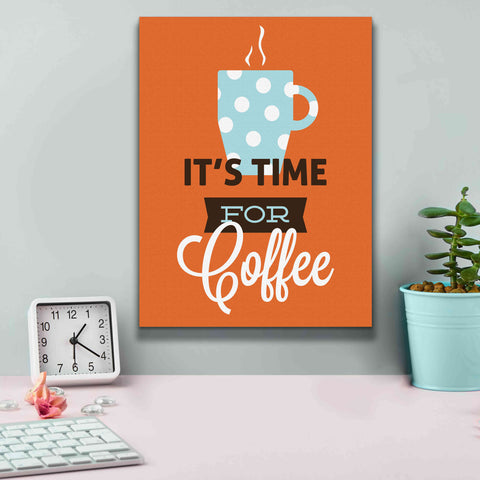Image of 'Coffee Time (Orange)' by Genesis Duncan, Giclee Canvas Wall Art,12x16