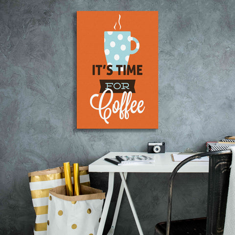 Image of 'Coffee Time (Orange)' by Genesis Duncan, Giclee Canvas Wall Art,18x26