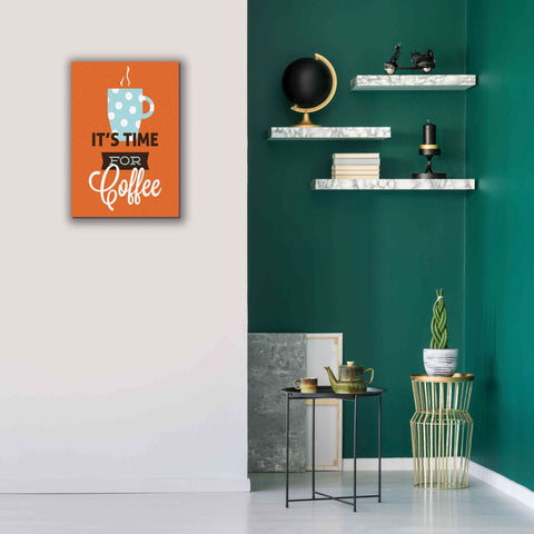 Image of 'Coffee Time (Orange)' by Genesis Duncan, Giclee Canvas Wall Art,18x26
