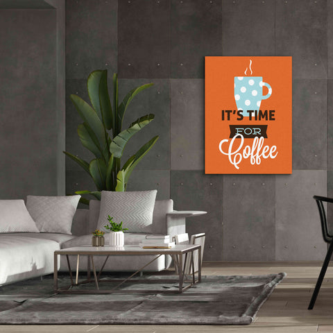 Image of 'Coffee Time (Orange)' by Genesis Duncan, Giclee Canvas Wall Art,40x54