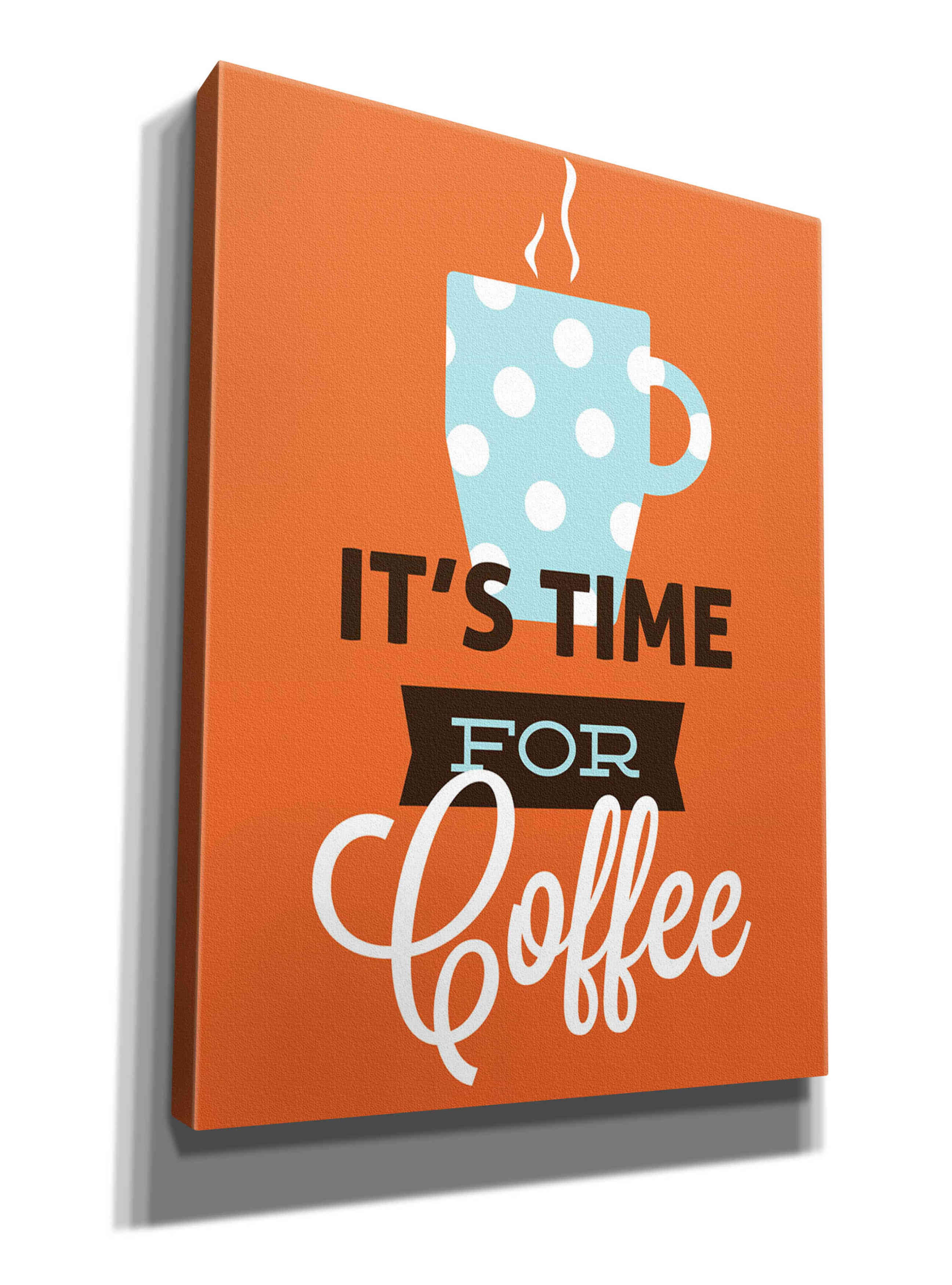 'Coffee Time (Orange)' by Genesis Duncan, Giclee Canvas Wall Art