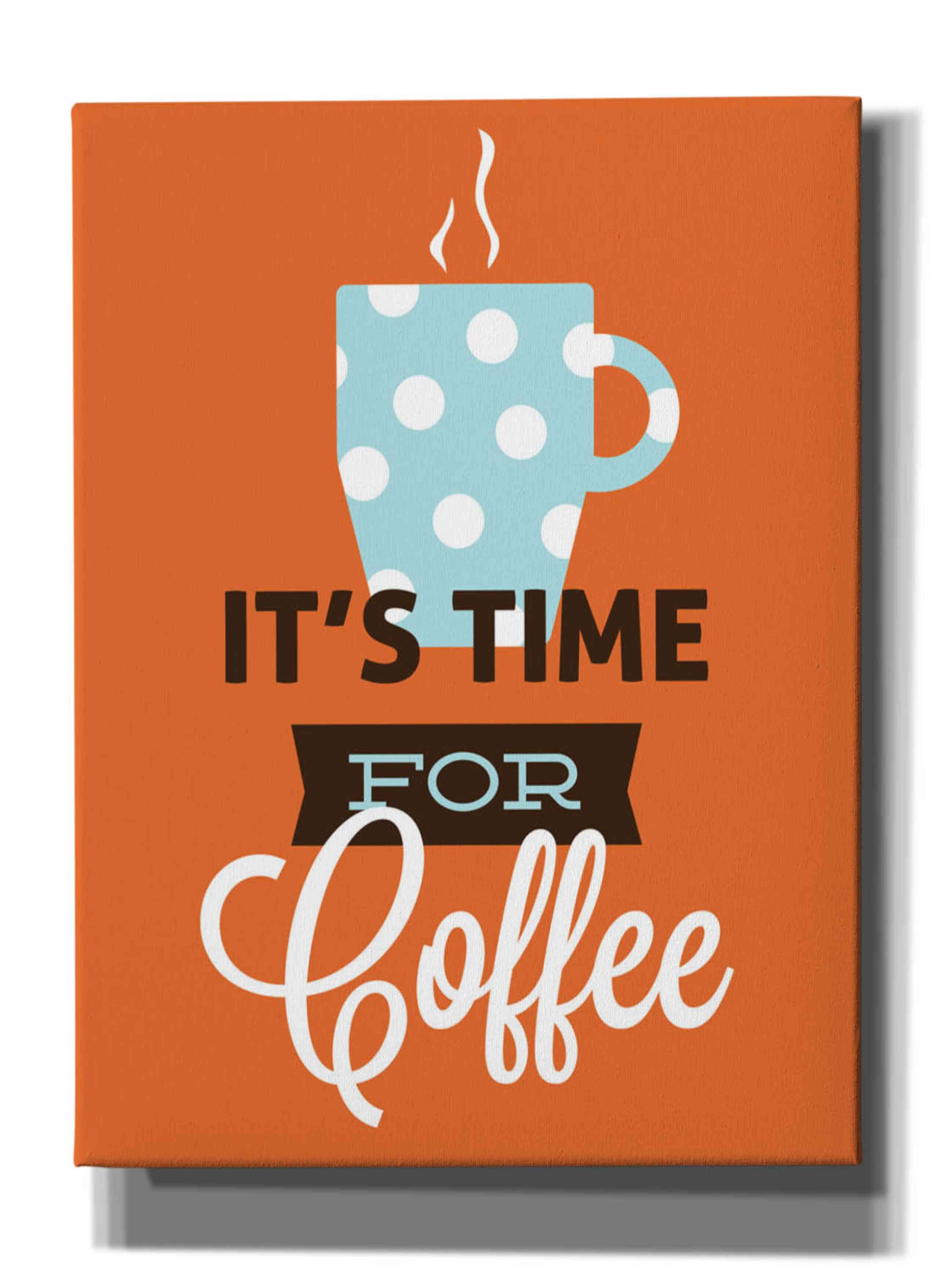 'Coffee Time (Orange)' by Genesis Duncan, Giclee Canvas Wall Art