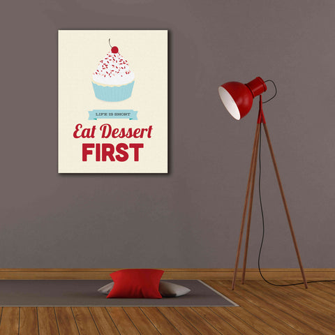 Image of 'Eat Dessert First' by Genesis Duncan, Giclee Canvas Wall Art,26x34
