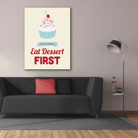 Image of 'Eat Dessert First' by Genesis Duncan, Giclee Canvas Wall Art,40x54