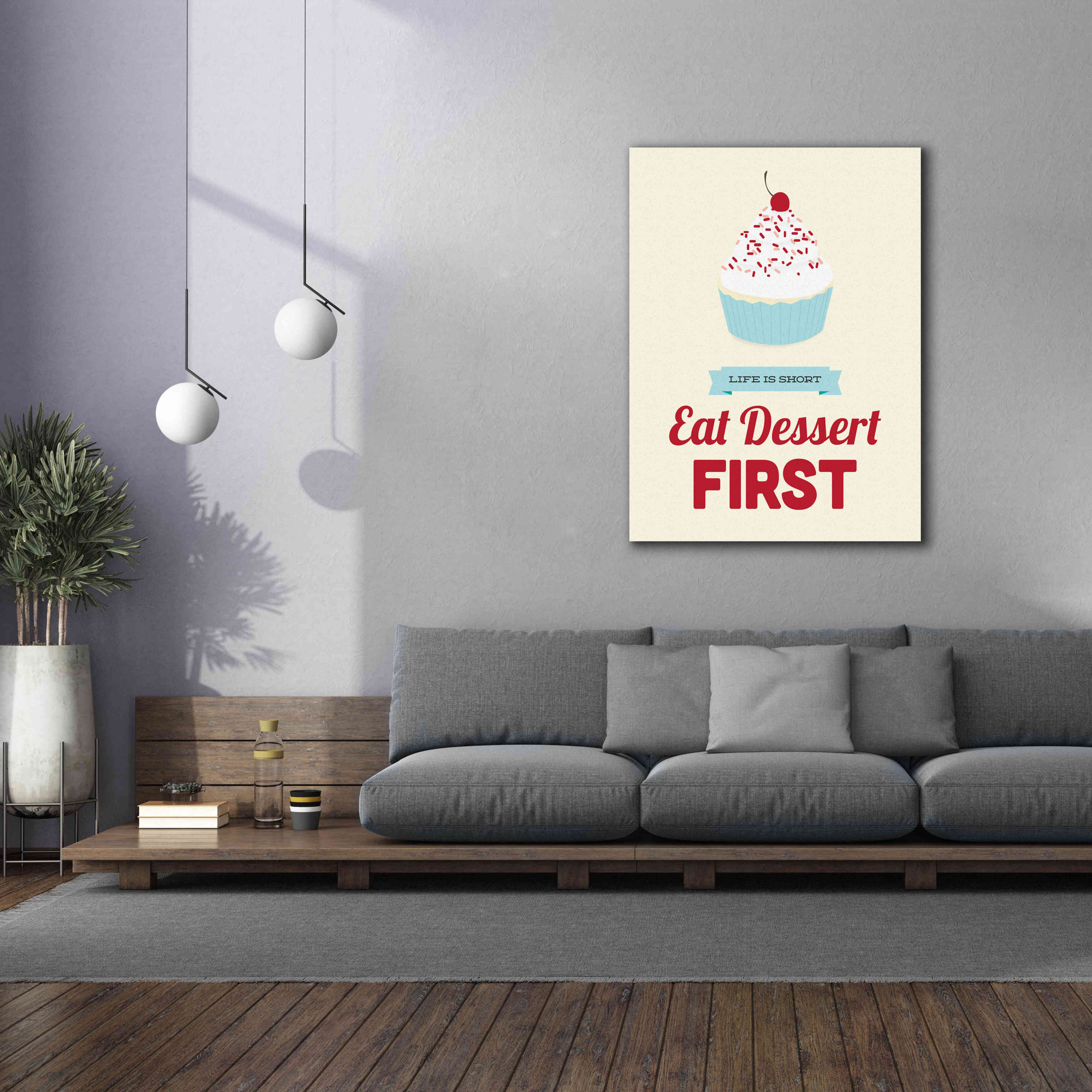 'Eat Dessert First' by Genesis Duncan, Giclee Canvas Wall Art,40x54