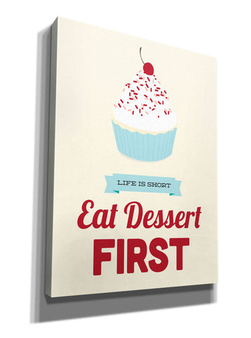 Image of 'Eat Dessert First' by Genesis Duncan, Giclee Canvas Wall Art