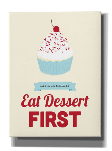Image of 'Eat Dessert First' by Genesis Duncan, Giclee Canvas Wall Art