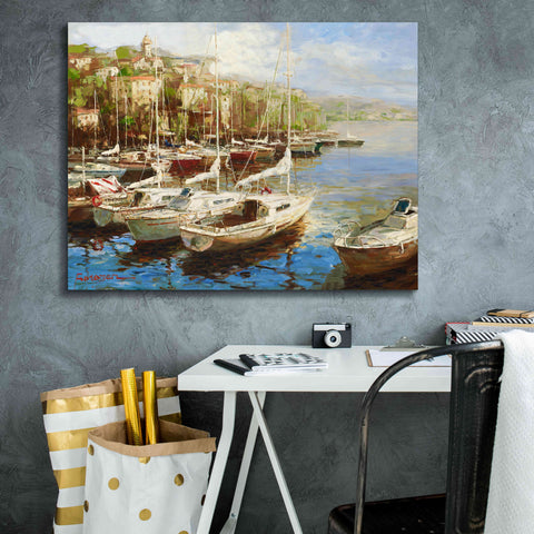 Image of 'Harbor Bay' by Furtesen, Giclee Canvas Wall Art,34x26