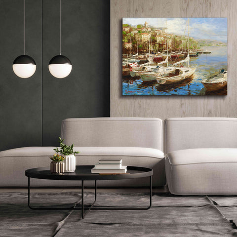 Image of 'Harbor Bay' by Furtesen, Giclee Canvas Wall Art,54x40